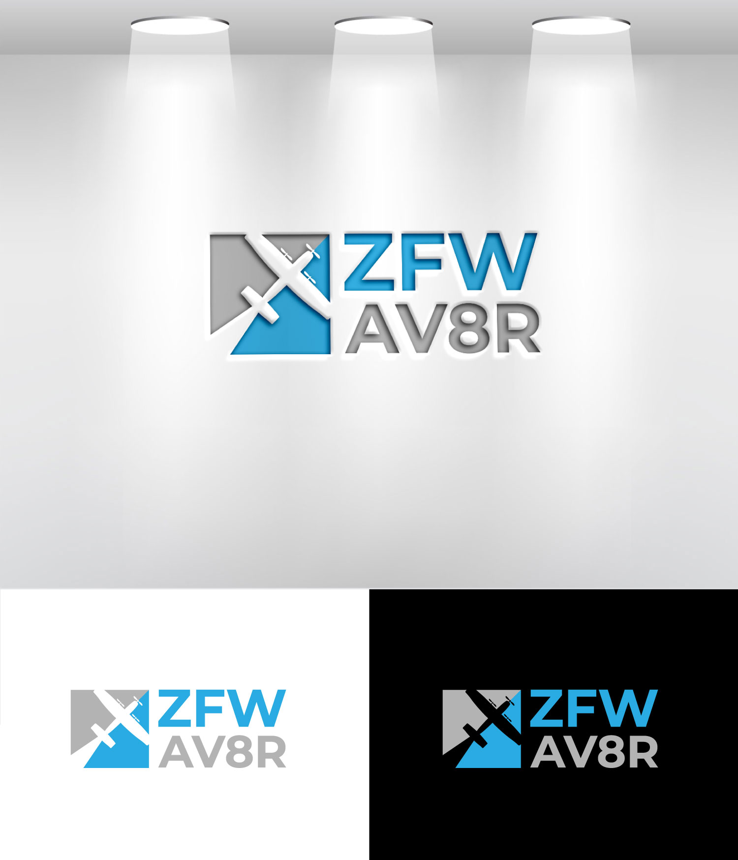 Logo-Design von Mi Design1 für ZFW Aviation, LLC | Design #35868852