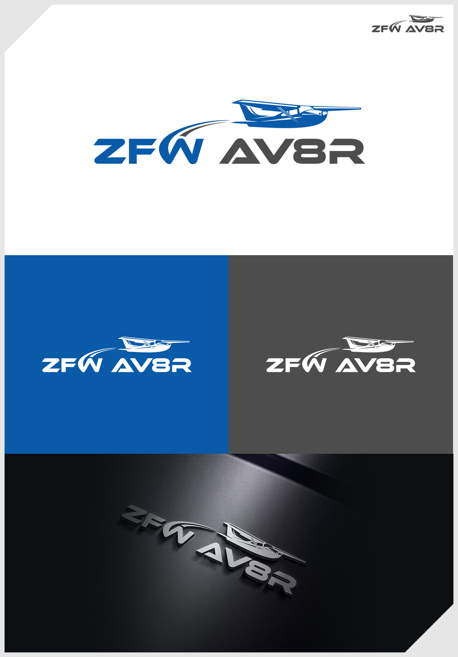 Logo Design by IDesign1606 for ZFW Aviation, LLC | Design #35886335