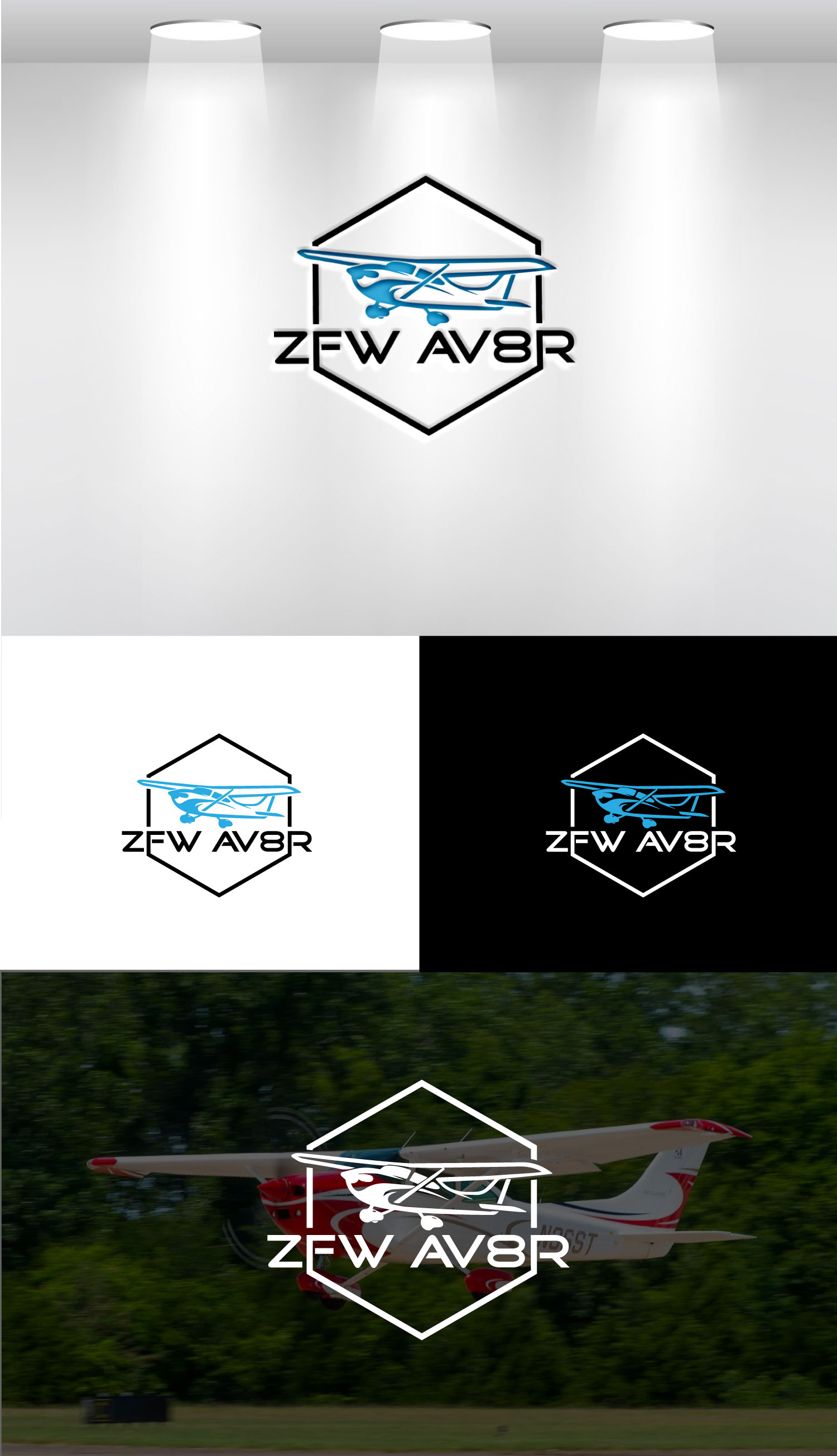 Diseño de Logo por ax design2 para ZFW Aviation, LLC | Diseño #35866627
