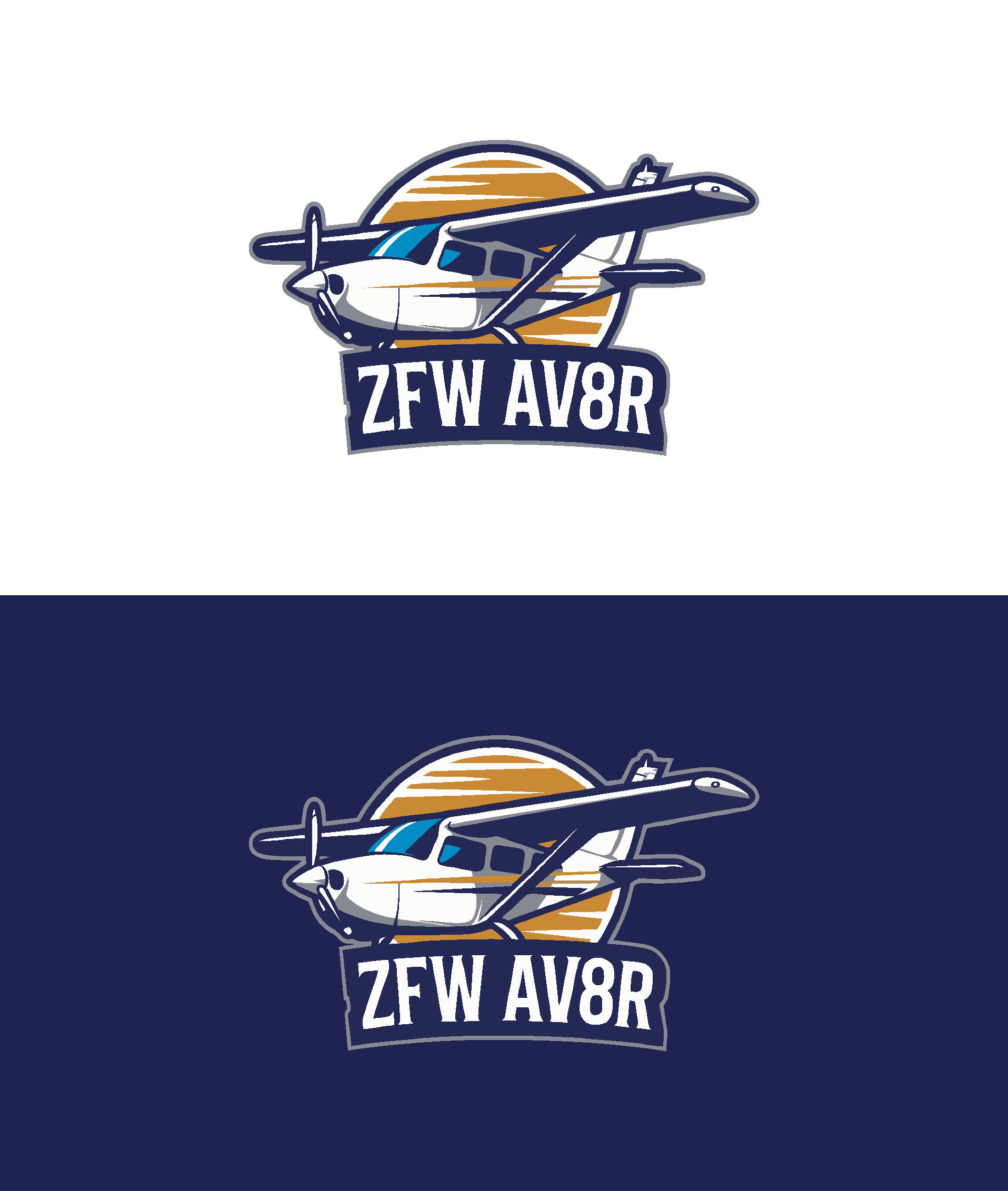 Logo Design by manggawkwk for ZFW Aviation, LLC | Design #35865692