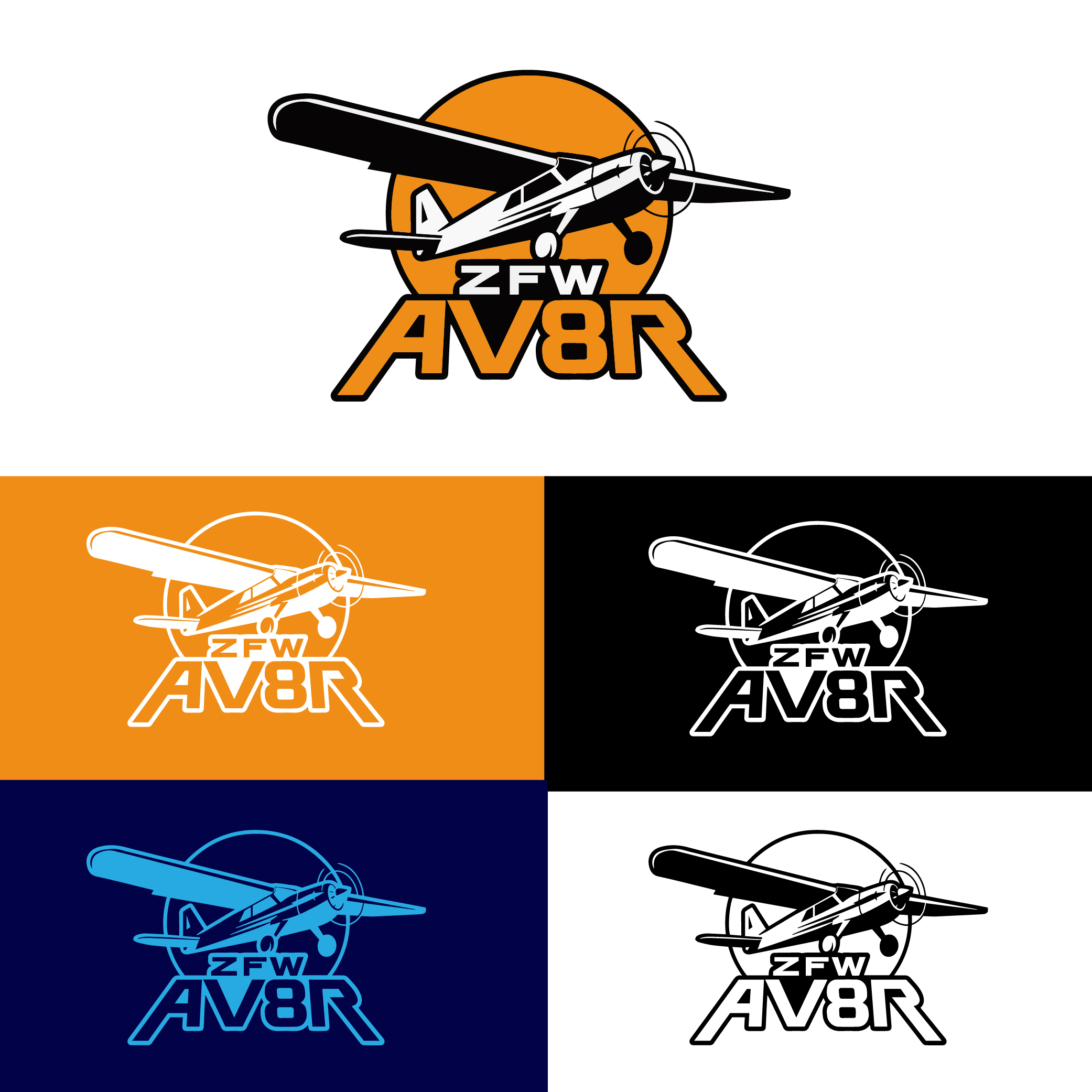 Logo Design by Shariqology for ZFW Aviation, LLC | Design #35866634