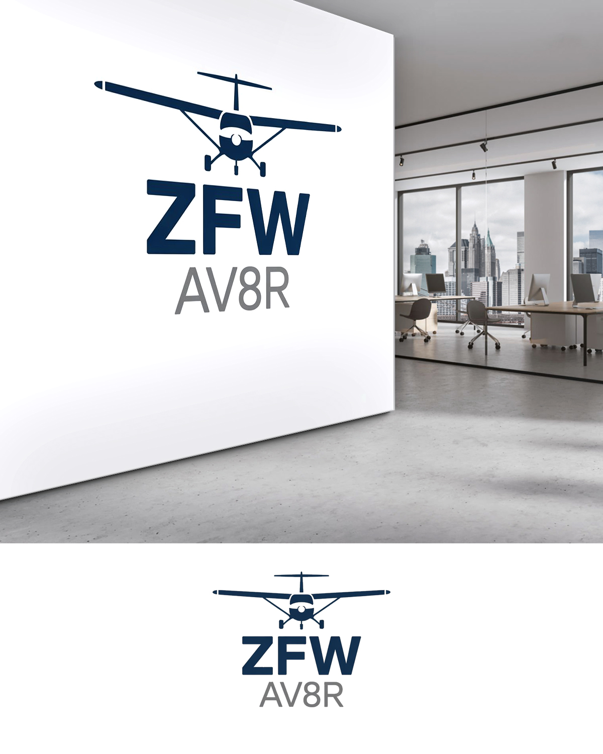 Logo Design by Riyaa.001 for ZFW Aviation, LLC | Design #35877569