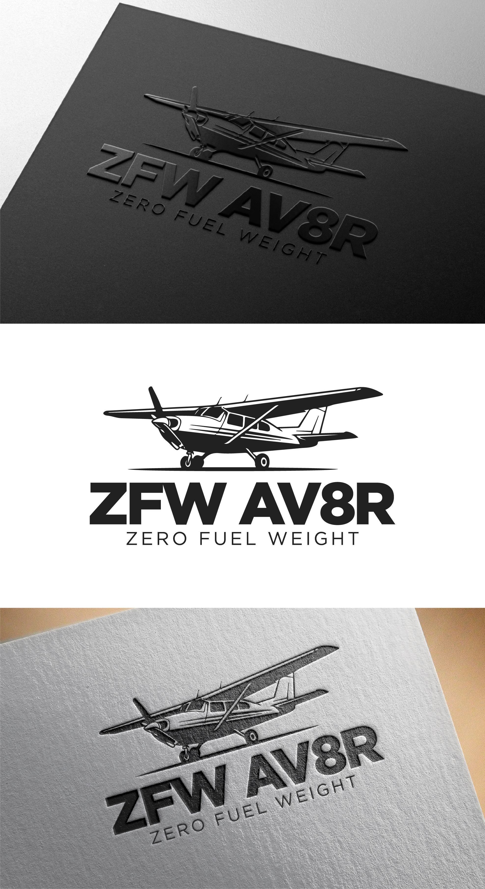 Logo Design by THE DESIGN MAN for ZFW Aviation, LLC | Design #35866923