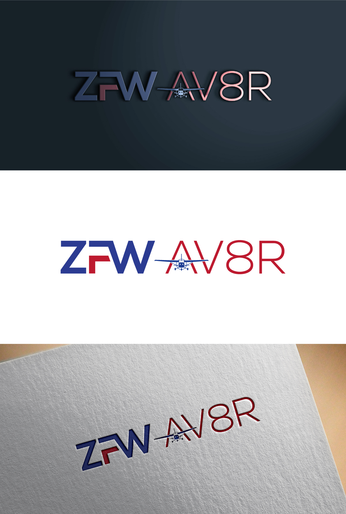 Logo Design by ariba6269 for ZFW Aviation, LLC | Design #35865375