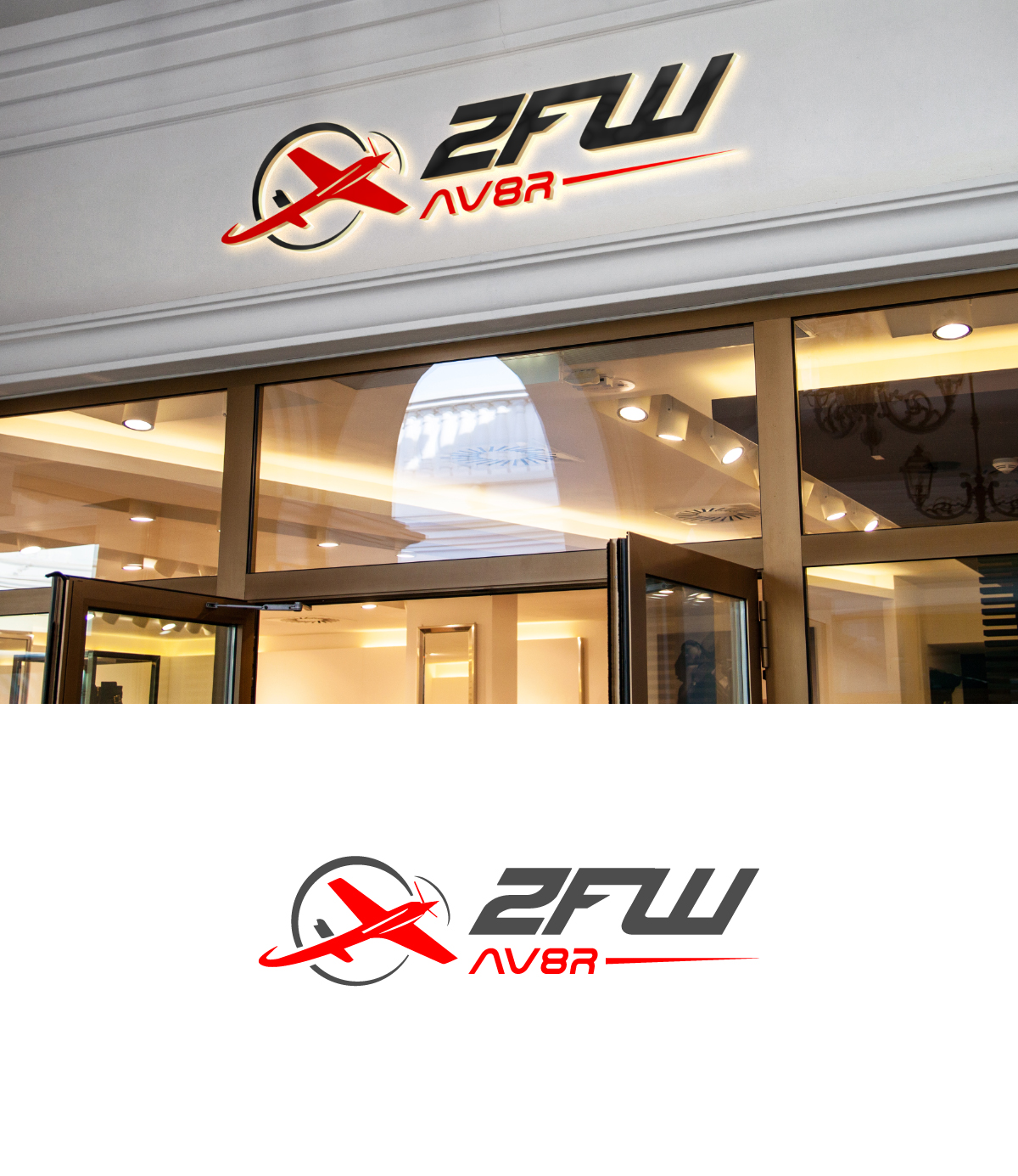 Logo Design by ZioNa for ZFW Aviation, LLC | Design #35874206