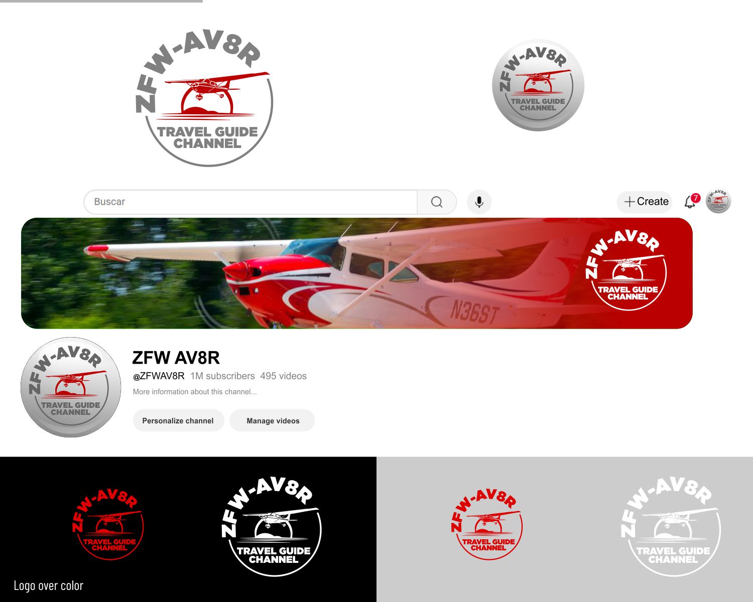 Logo Design by DesignMX (Renan Mejia) for ZFW Aviation, LLC | Design #35879503