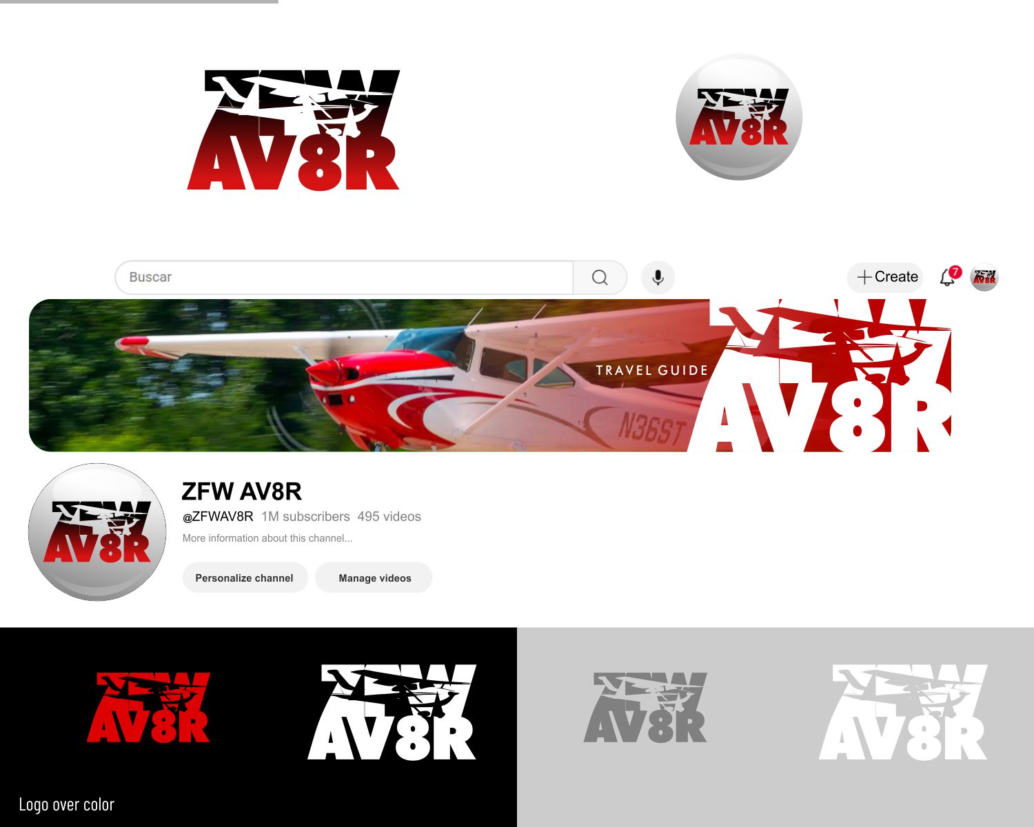 Logo Design by DesignMX (Renan Mejia) for ZFW Aviation, LLC | Design #35879506