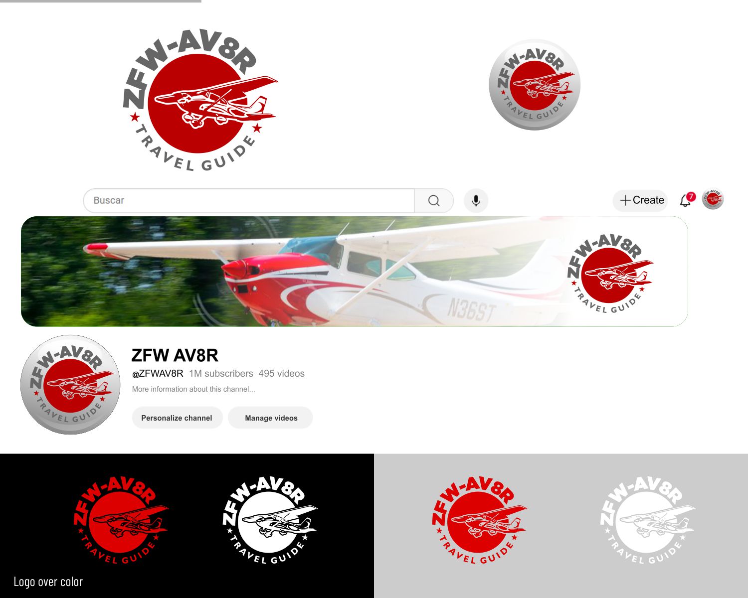Logo Design by DesignMX (Renan Mejia) for ZFW Aviation, LLC | Design #35879634