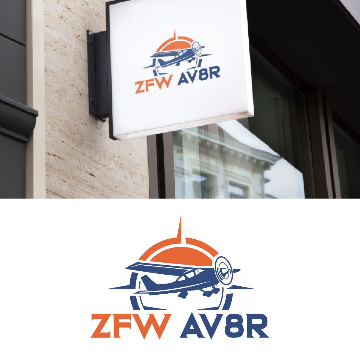 Logo Design by fly  design for ZFW Aviation, LLC | Design #35877939
