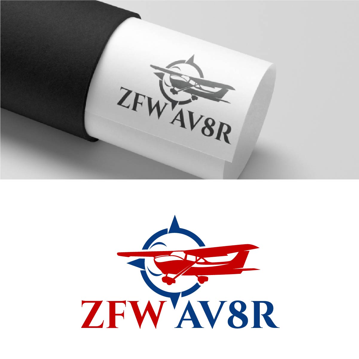 Logo Design by fly  design for ZFW Aviation, LLC | Design #35877947