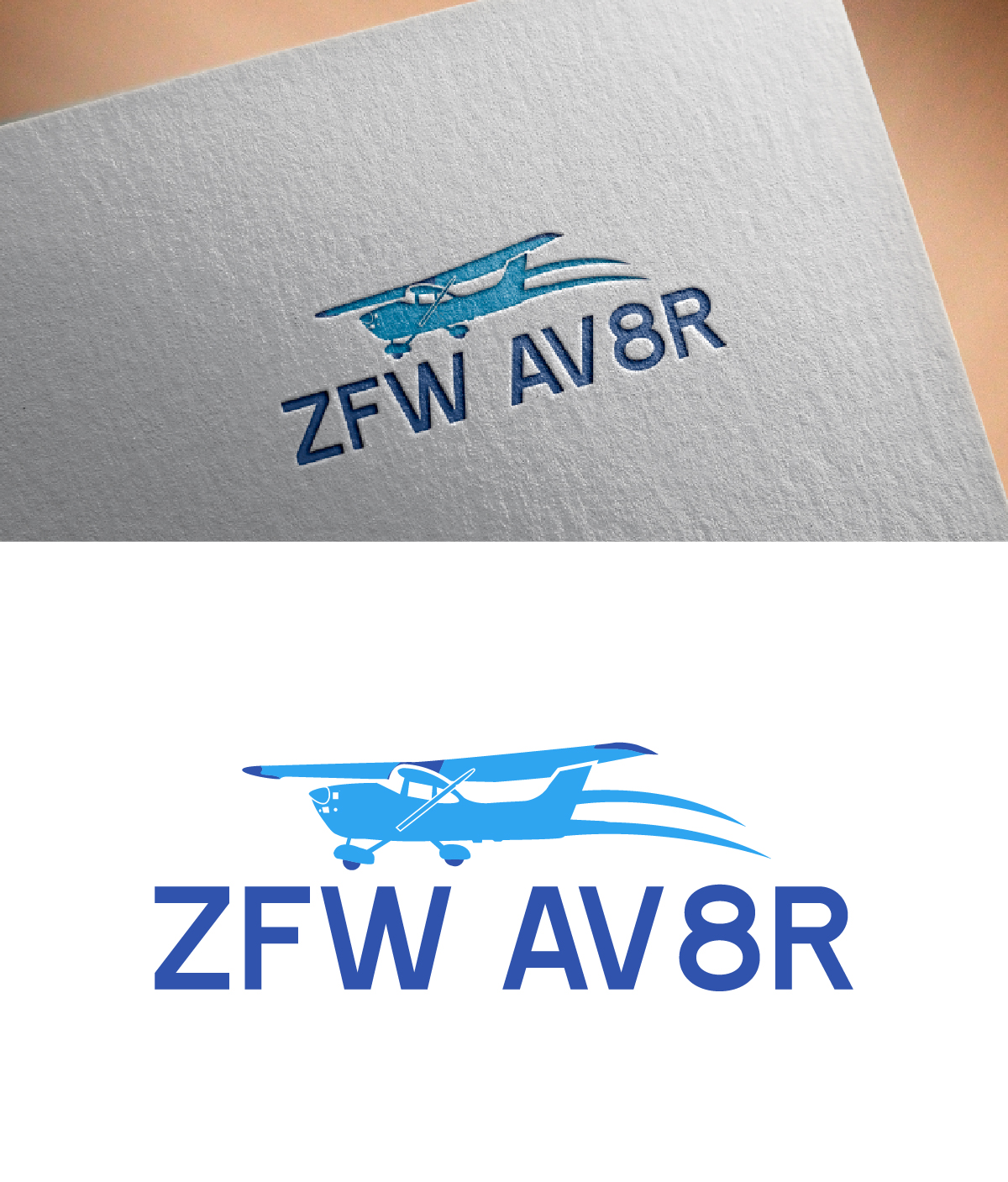 Logo Design by fly  design for ZFW Aviation, LLC | Design #35878419