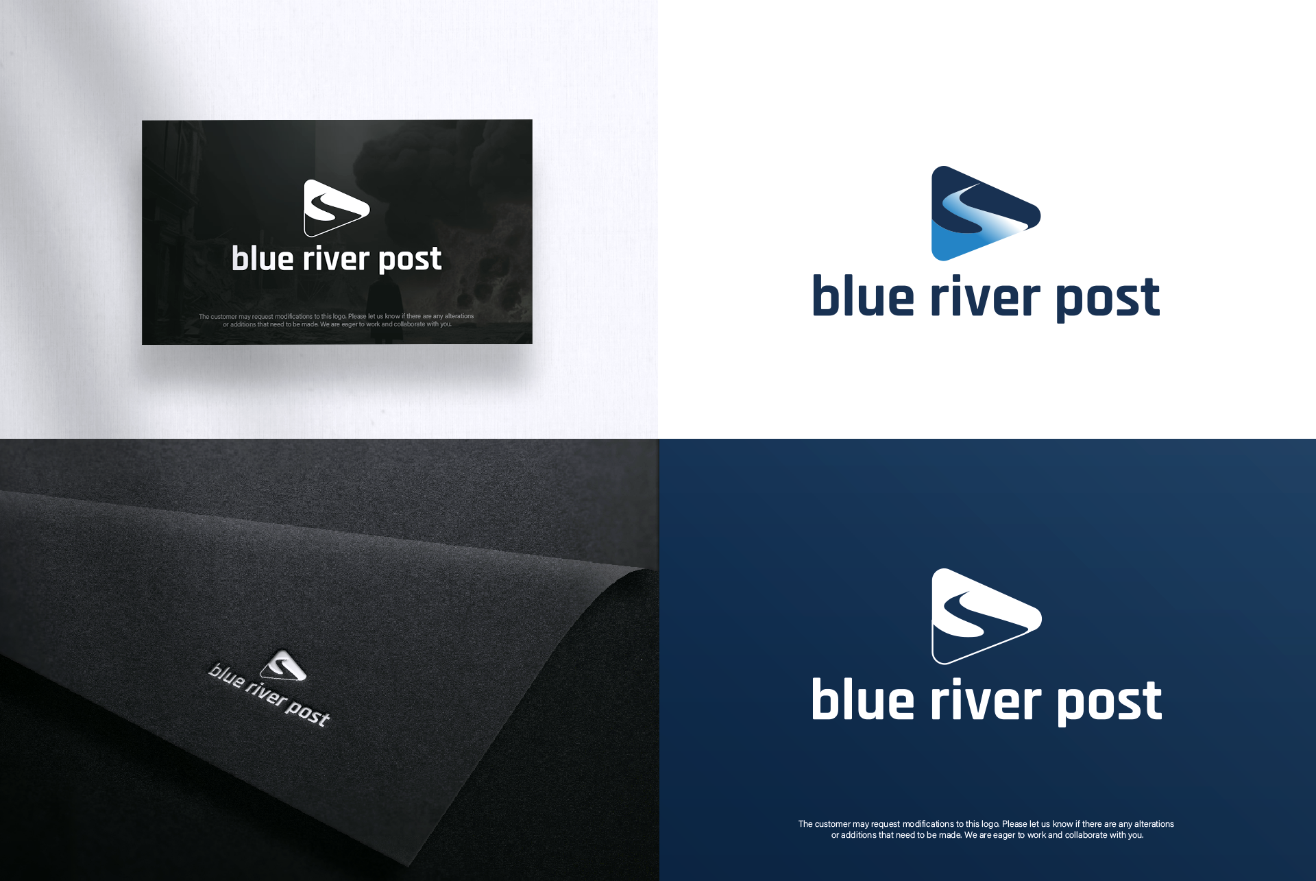 Logo Design by Senpachie for Blue River Post | Design #35878978