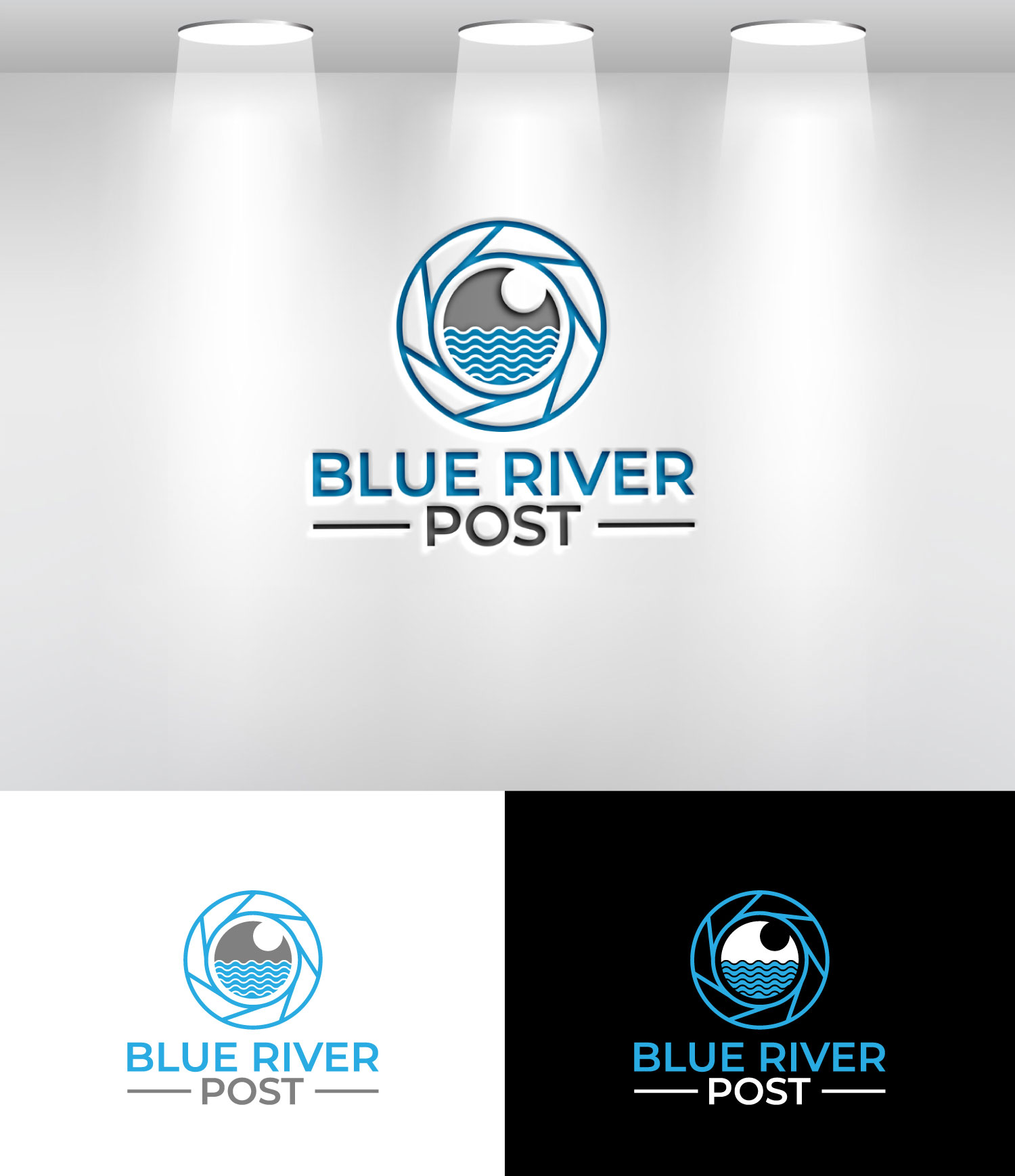 Logo Design by Mi Design1 for Blue River Post | Design #35874970