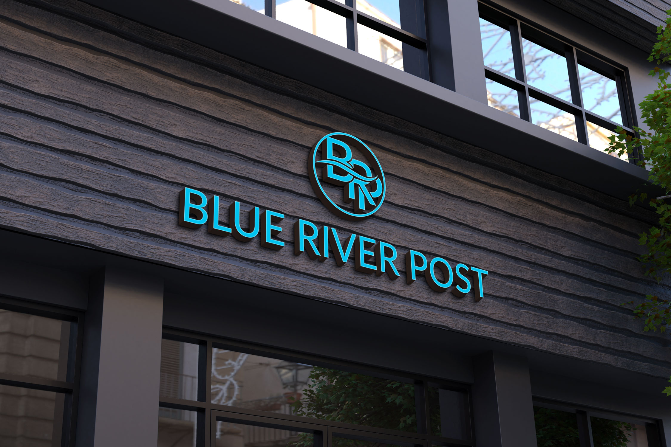 Logo Design by Kavth for Blue River Post | Design #35905776