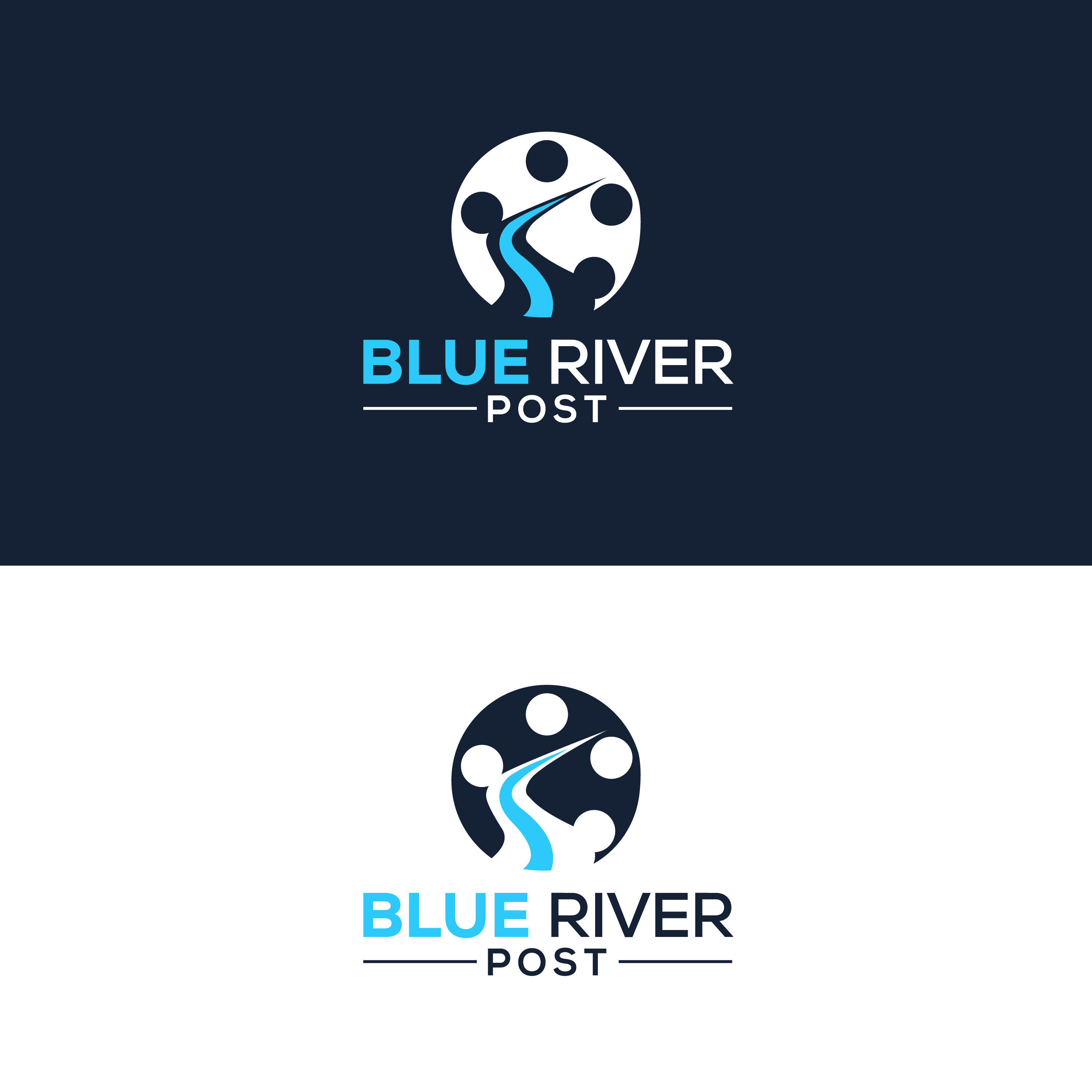 Logo Design by M Art & Design for Blue River Post | Design #35874967
