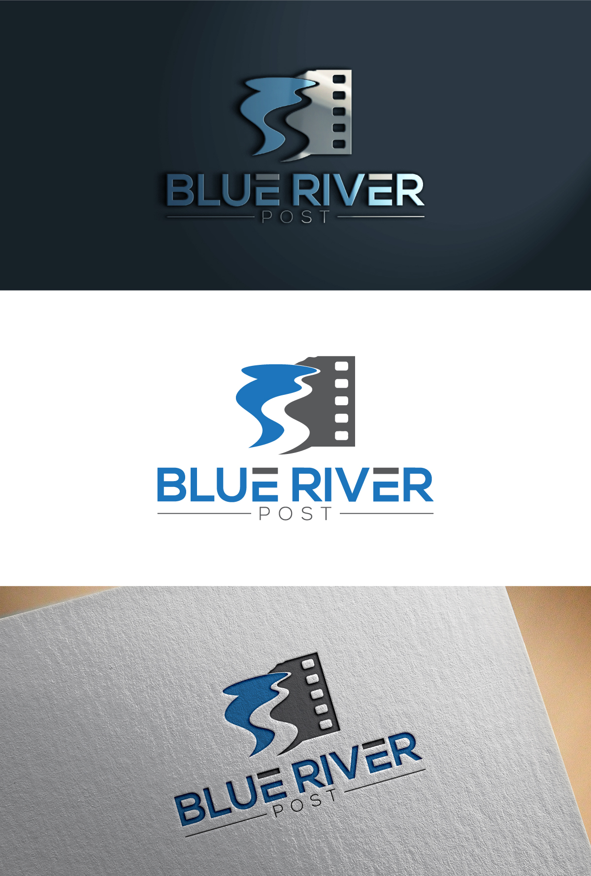 Logo Design by ThemeBoss for Blue River Post | Design #35880963