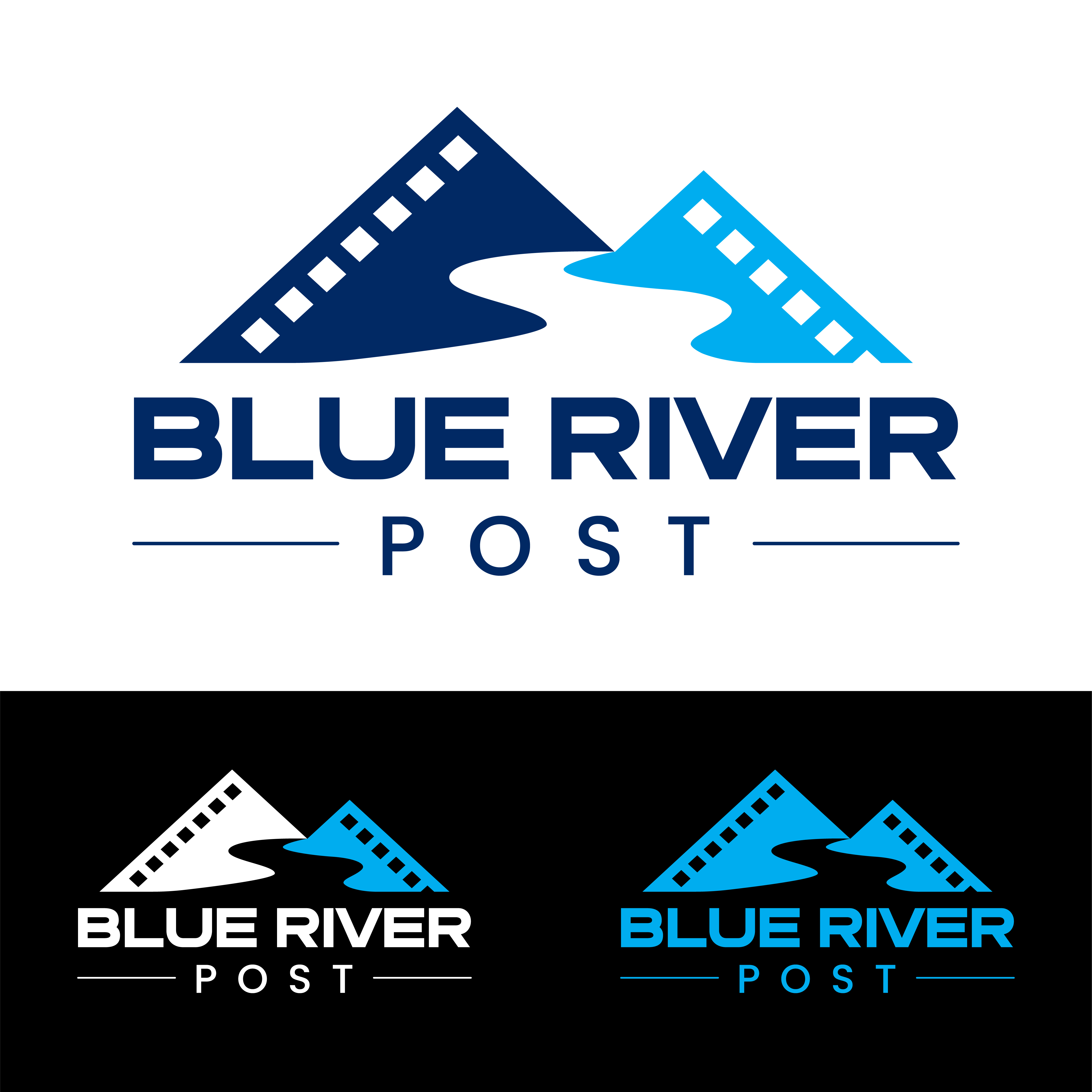 Logo Design by John Mark Arts for Blue River Post | Design #35875582