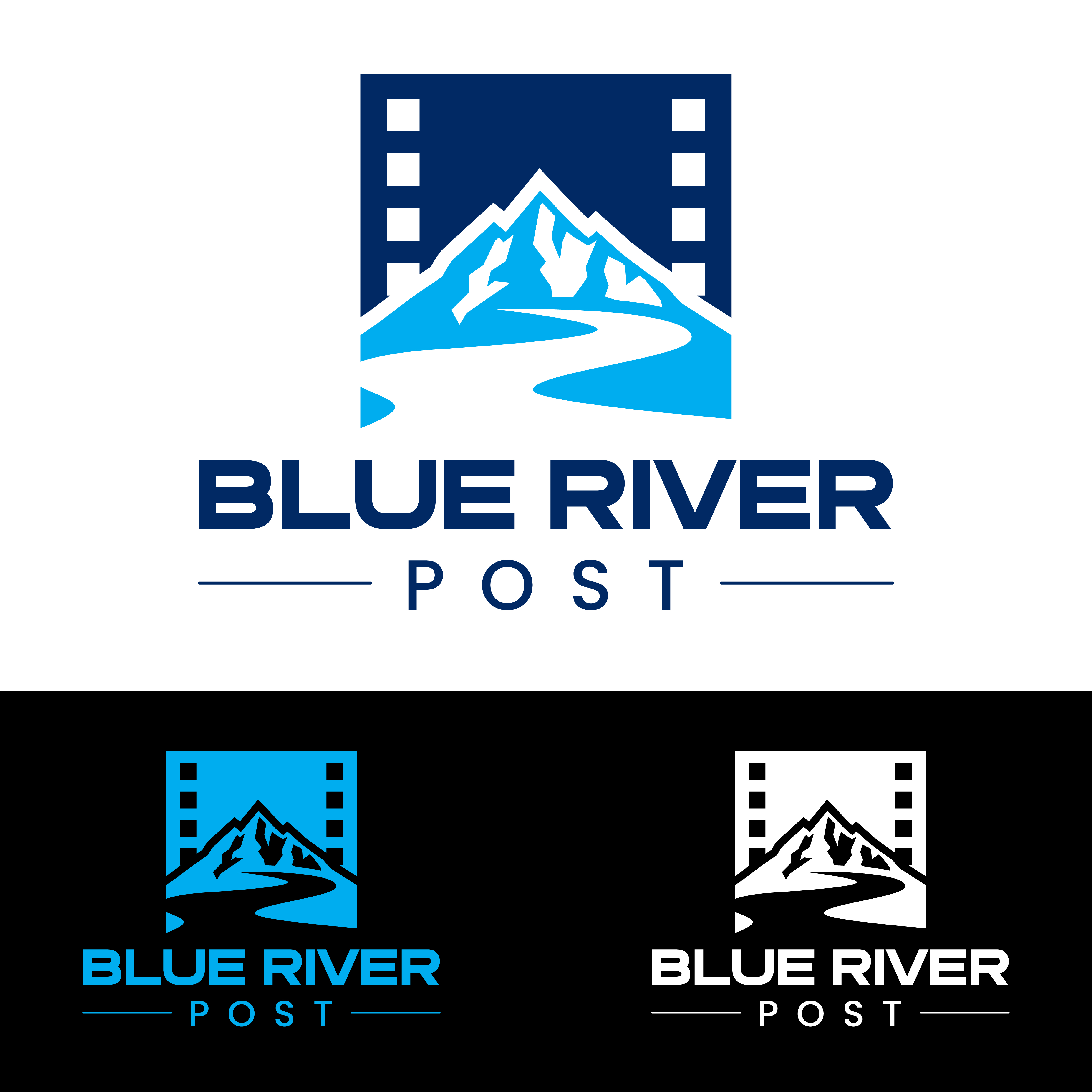 Diseño de Logo por John Mark Arts para Blue River Post | Diseño #35875650