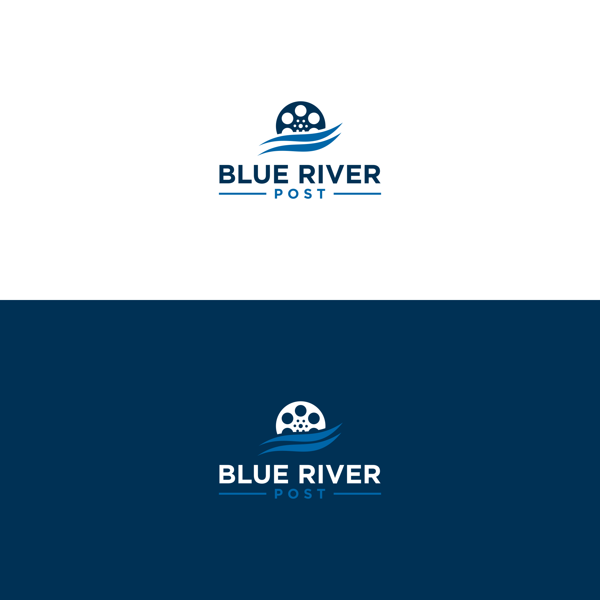 Logo Design by ni9 for Blue River Post | Design #35895926