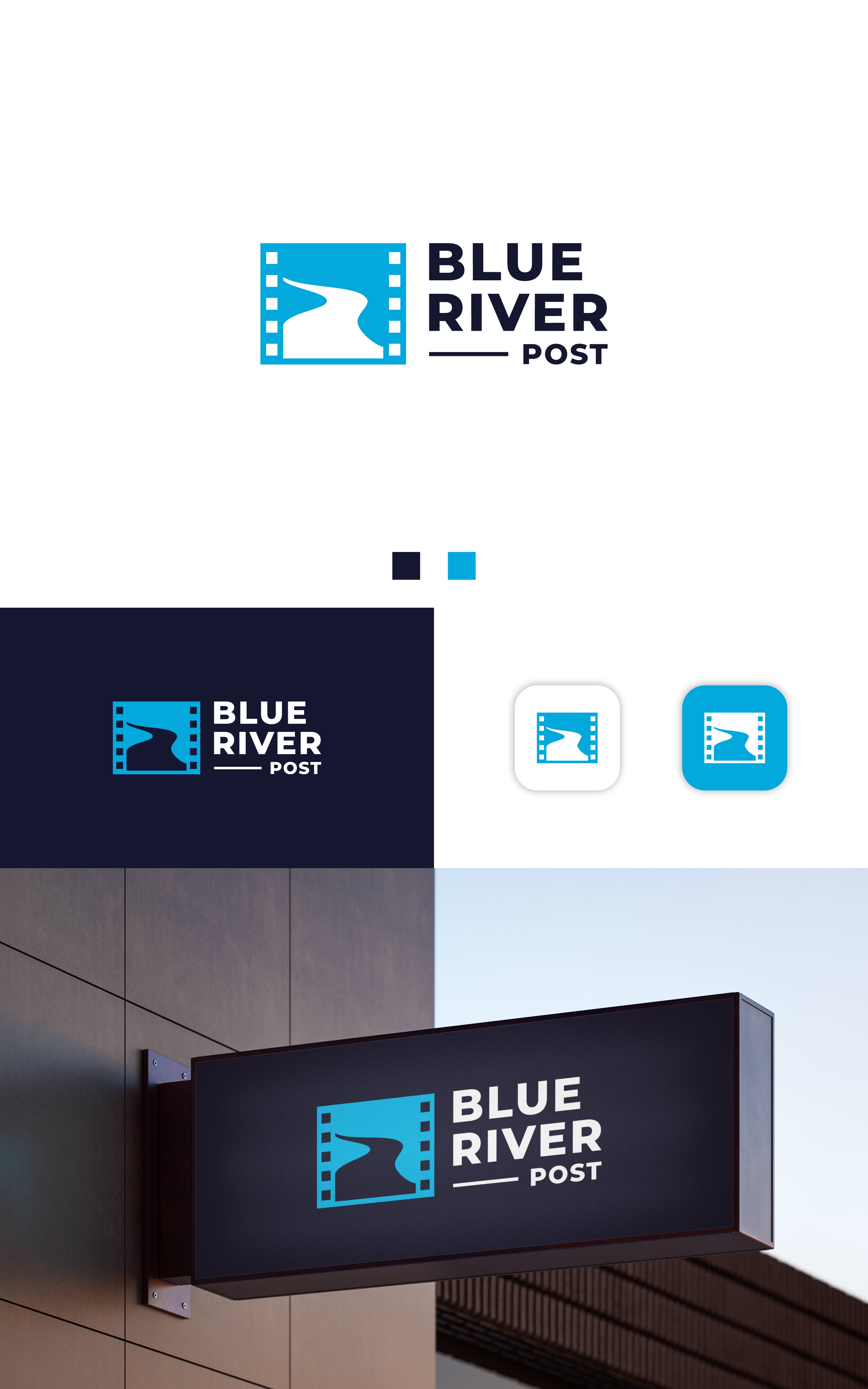 Logo Design by Dell_a.Design for Blue River Post | Design #35875872
