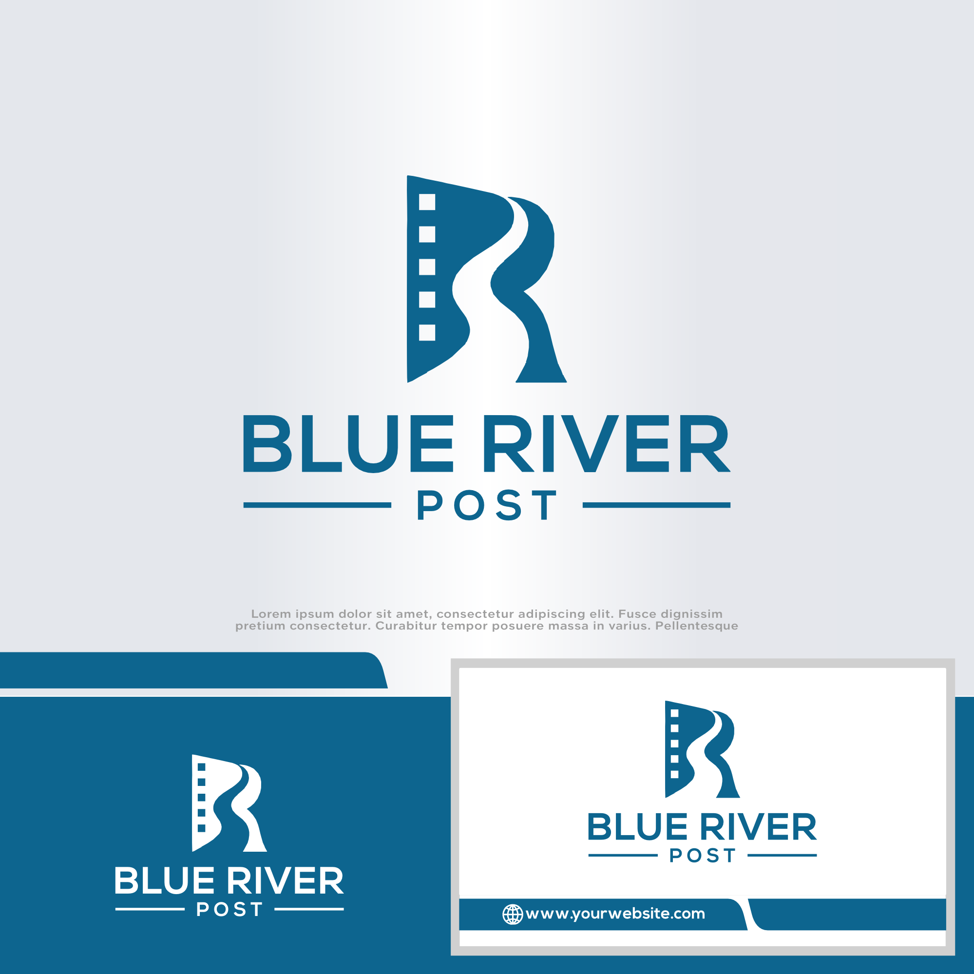 Diseño de Logo por win it para Blue River Post | Diseño #35875125