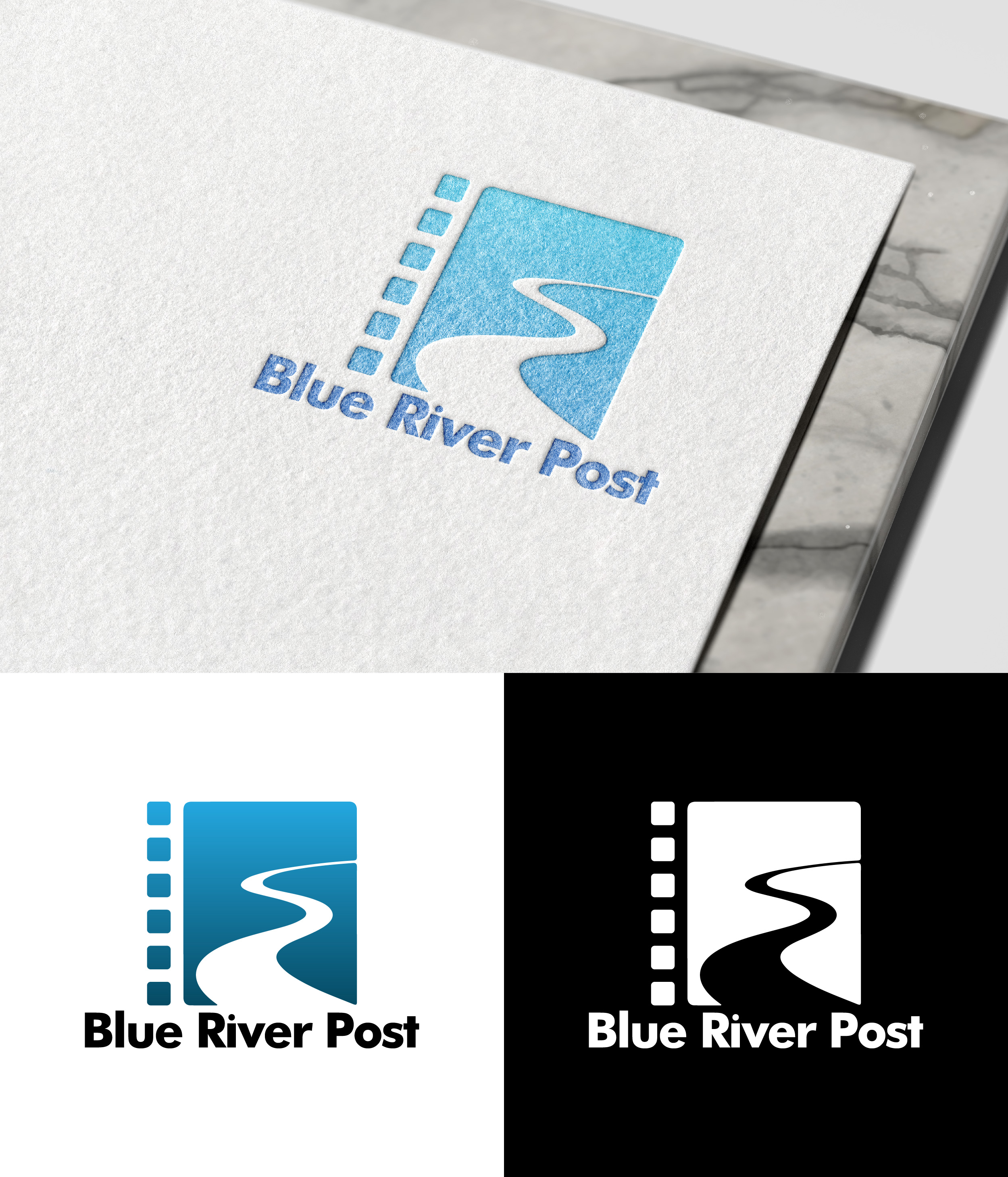 Logo Design by THE DESIGN MAN for Blue River Post | Design #35875441