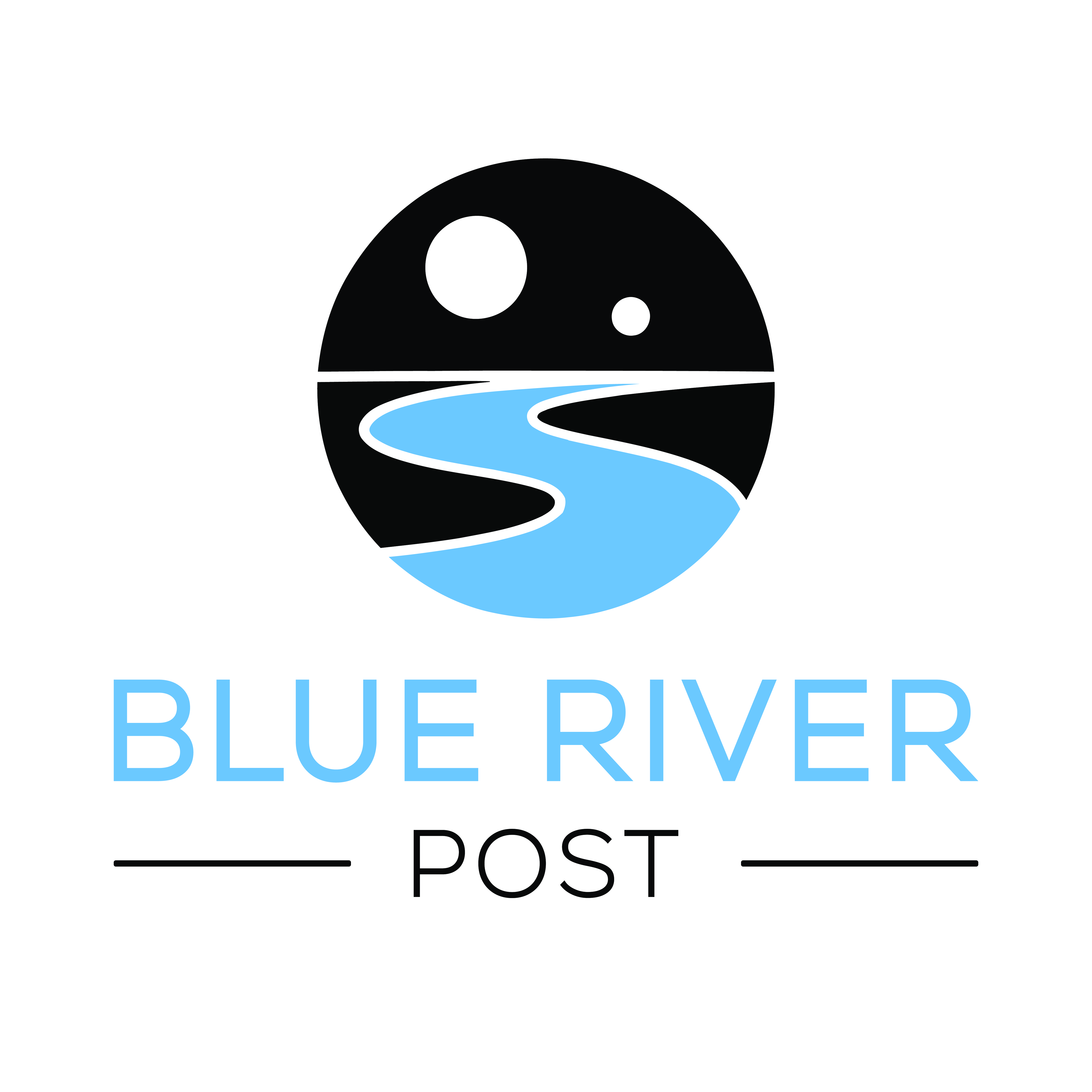 Logo-Design von Zoe Designs für Blue River Post | Design #35906014