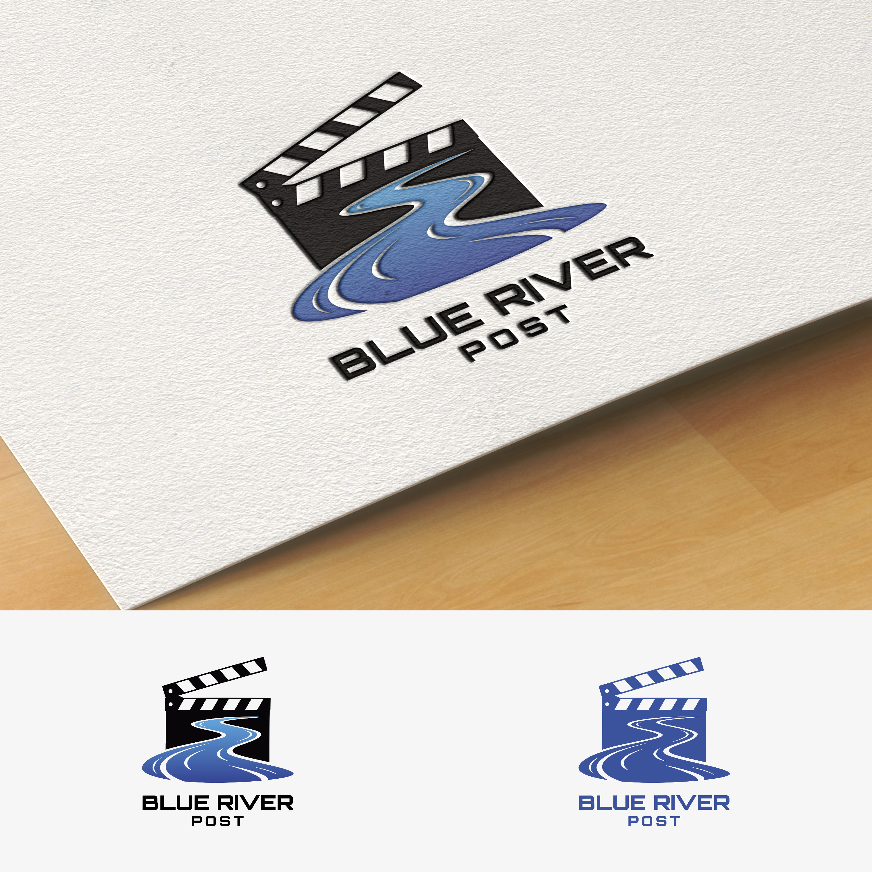 Logo Design by -ACE- for Blue River Post | Design #35916910