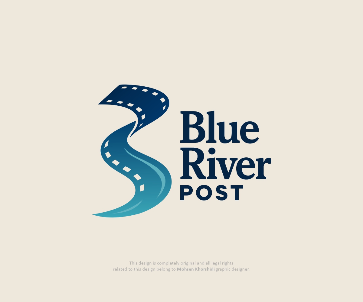 Logo Design by Mohsen Khorshidi for Blue River Post | Design #35907805