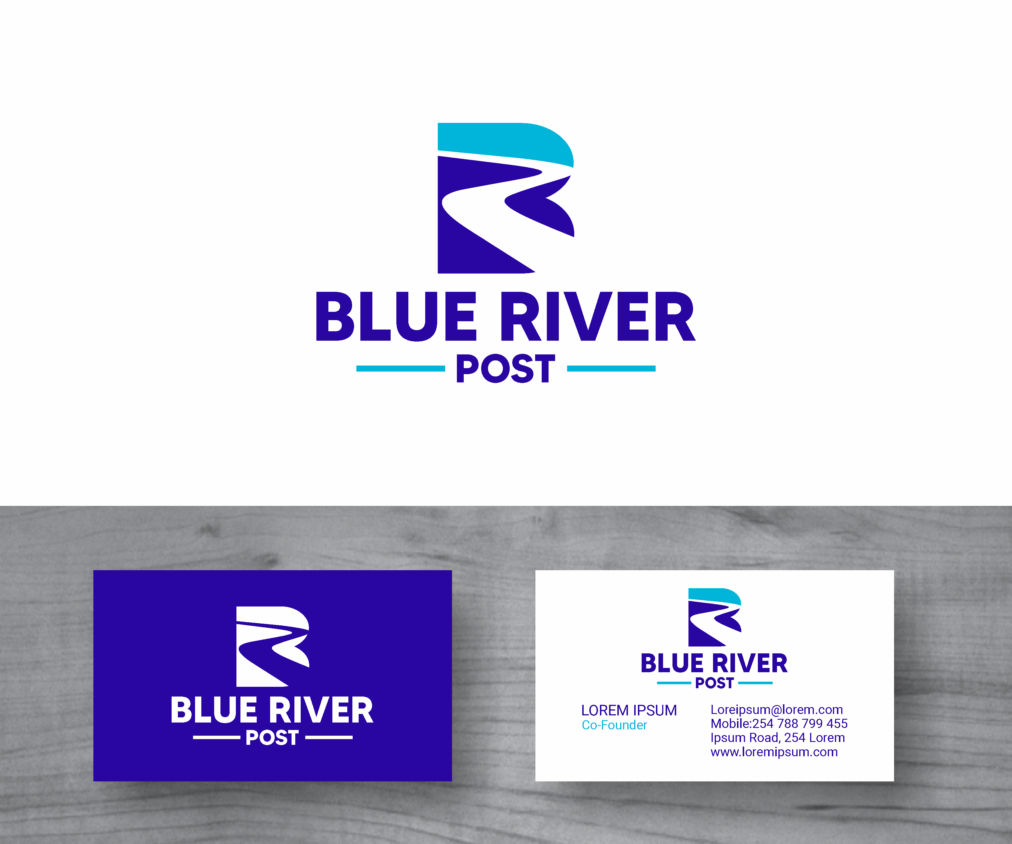 Logo Design by MBARO for Blue River Post | Design #35916310