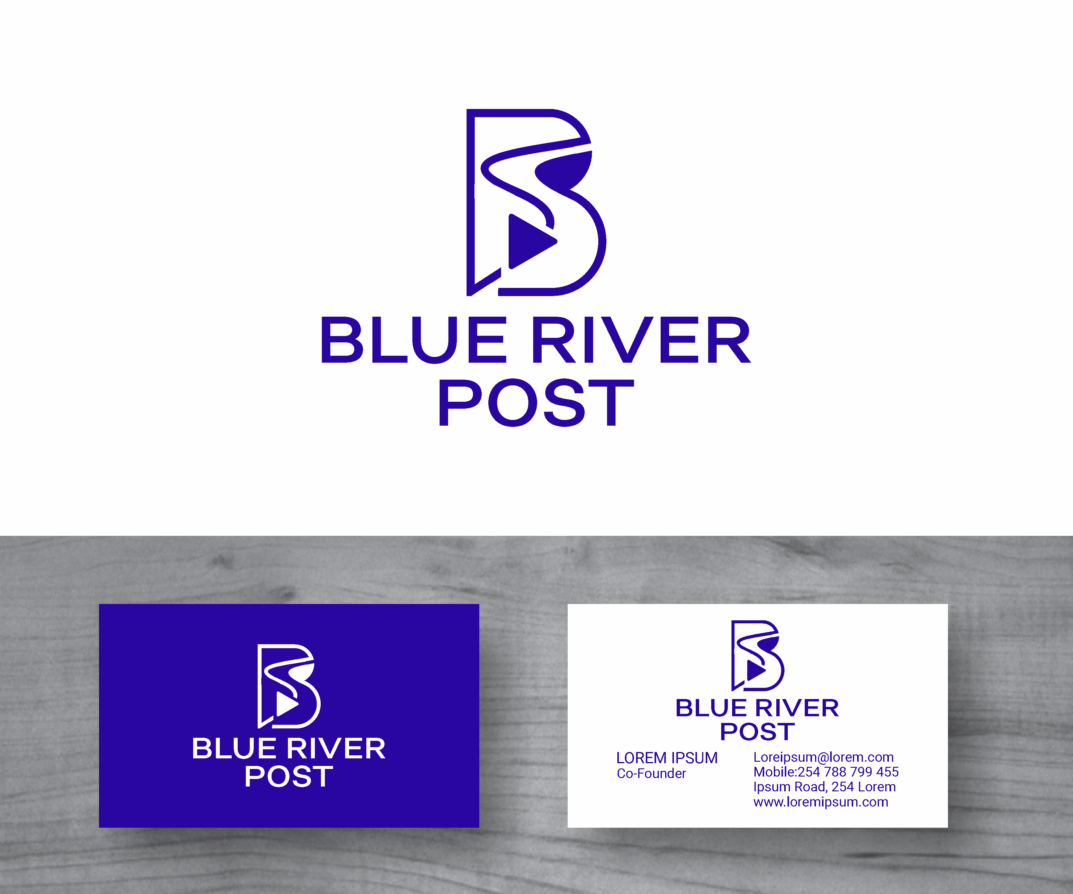 Logo Design by MBARO for Blue River Post | Design #35916311