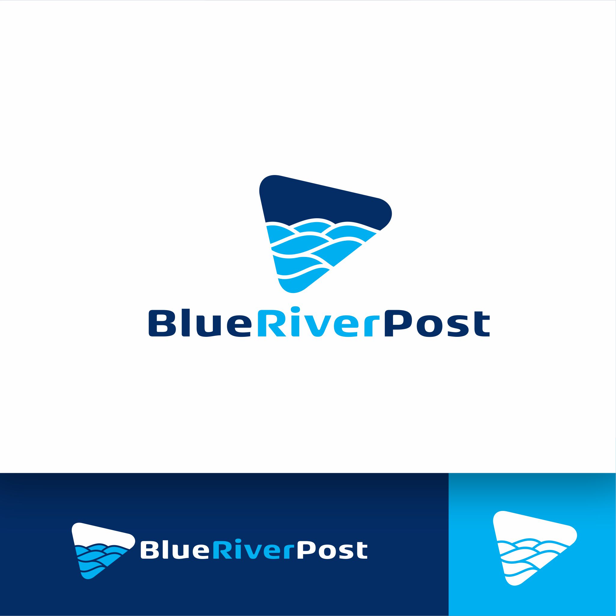 Logo Design by junior pxl design for Blue River Post | Design #35878624