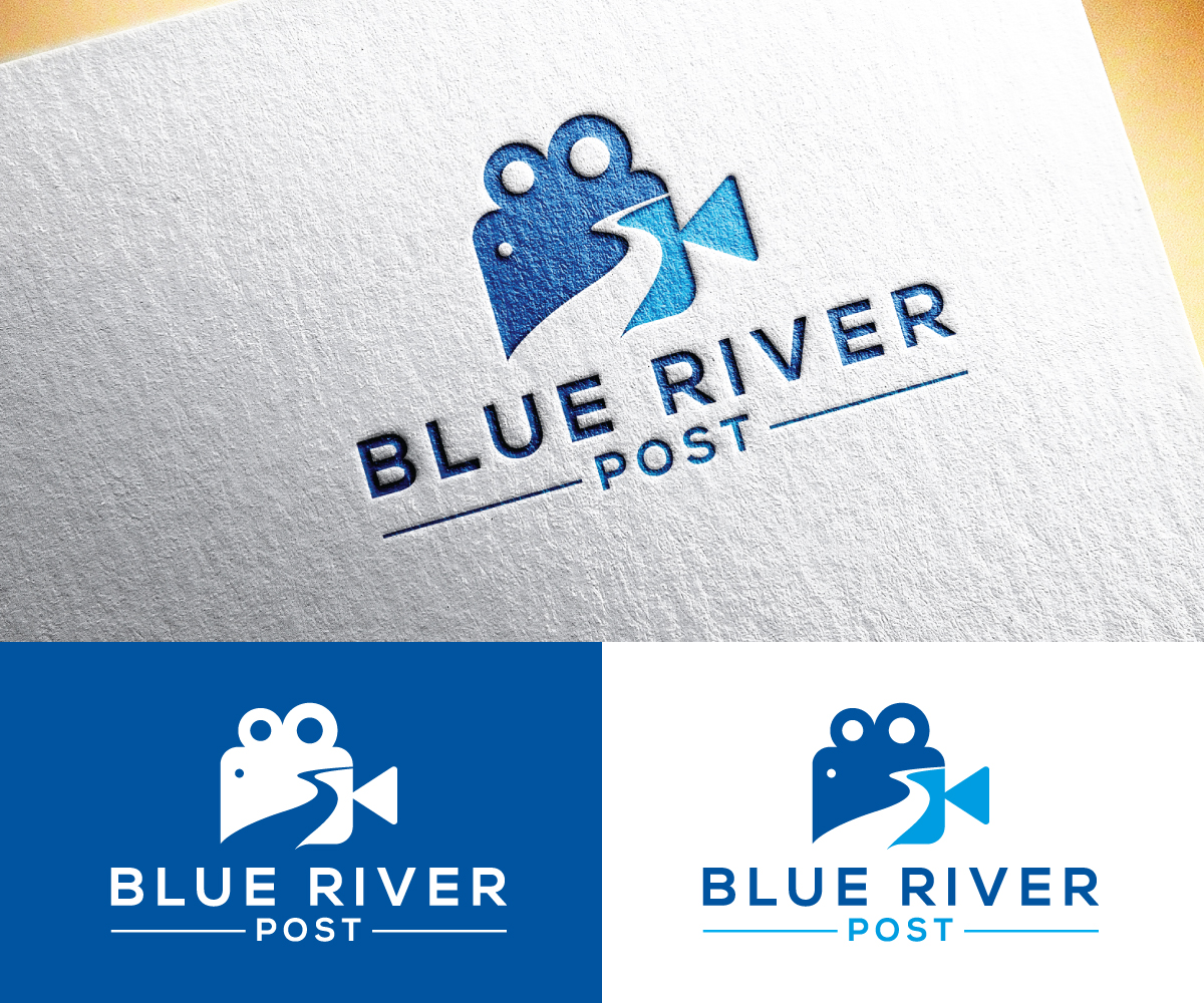 Logo-Design von step forward 2 für Blue River Post | Design #35875065
