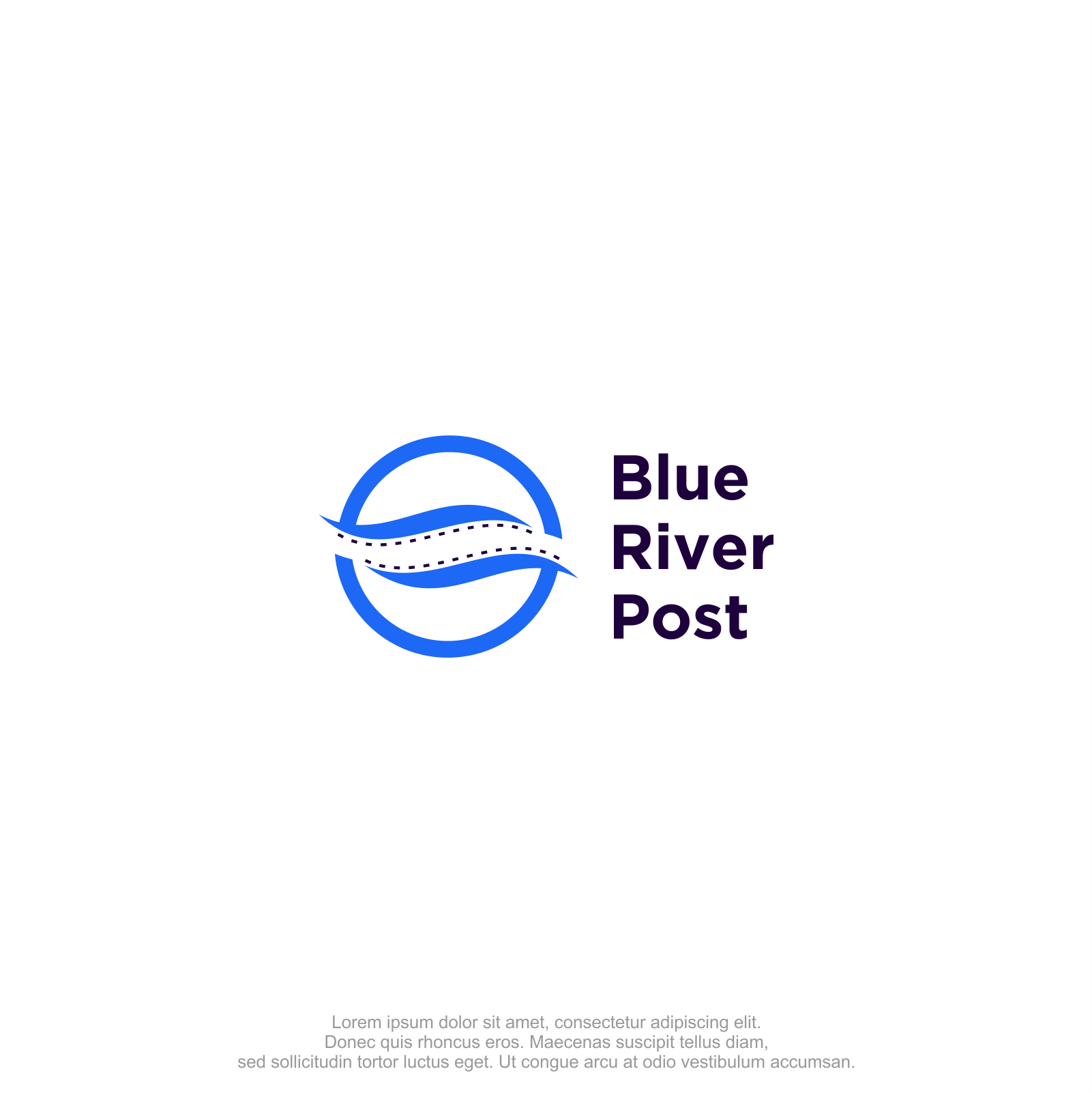 Logo Design by M.Syaiful Huda for Blue River Post | Design #35882061