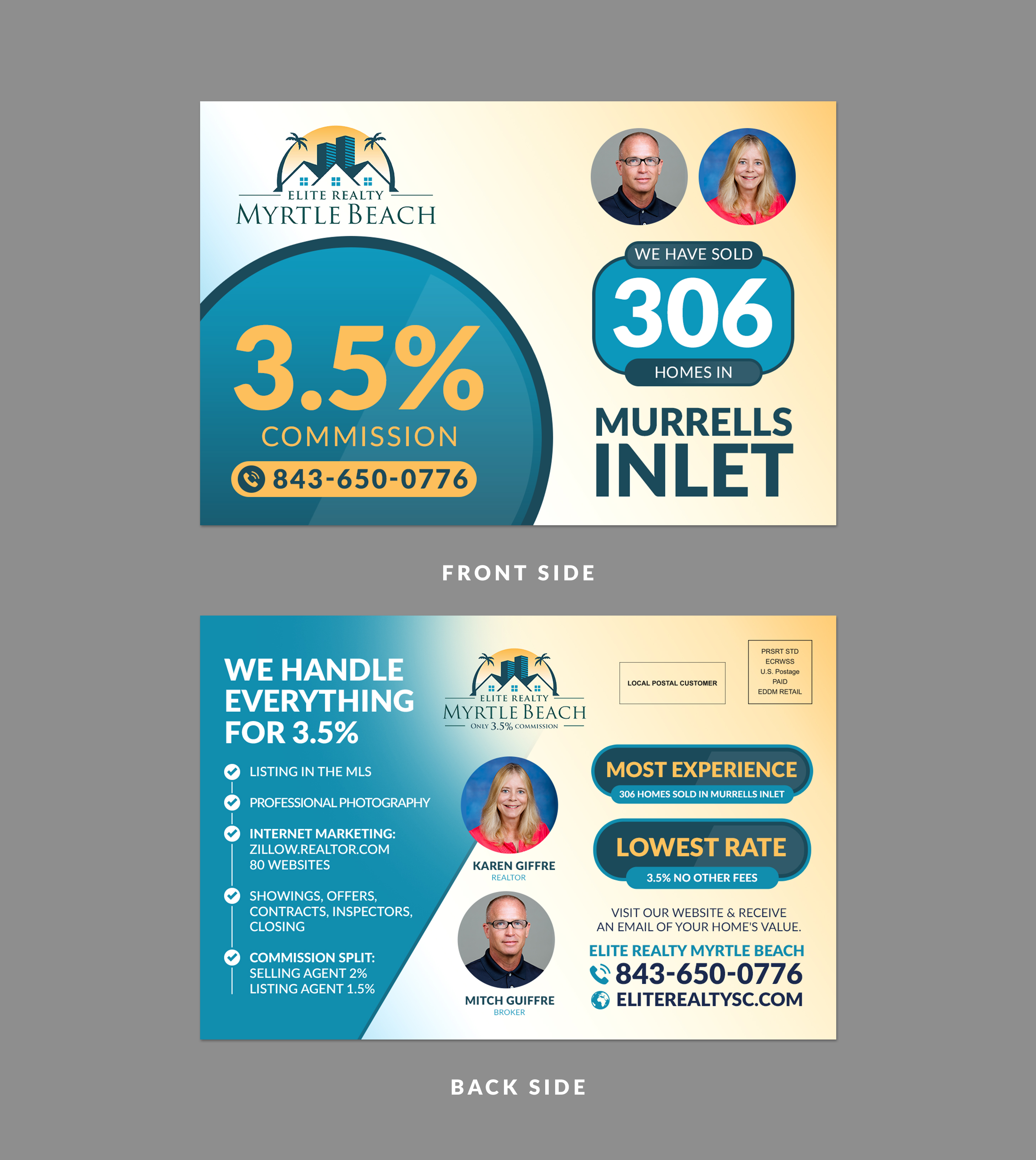 Postcard Design by Sun Moon Graphic Designer for this project | Design #35884663