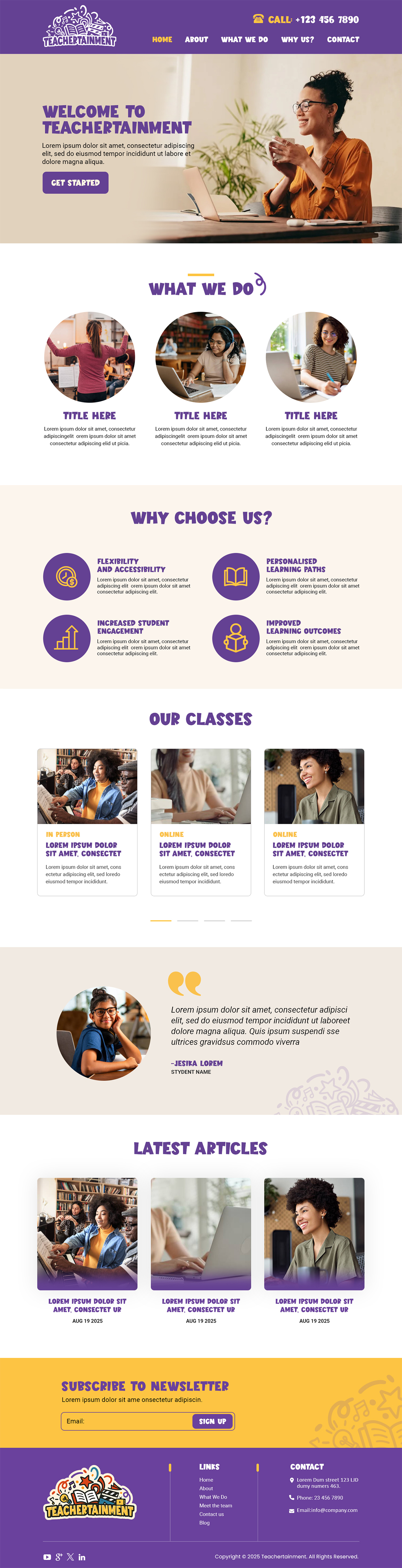 Web Design by MAHABA for Teachertainment | Design #35883120