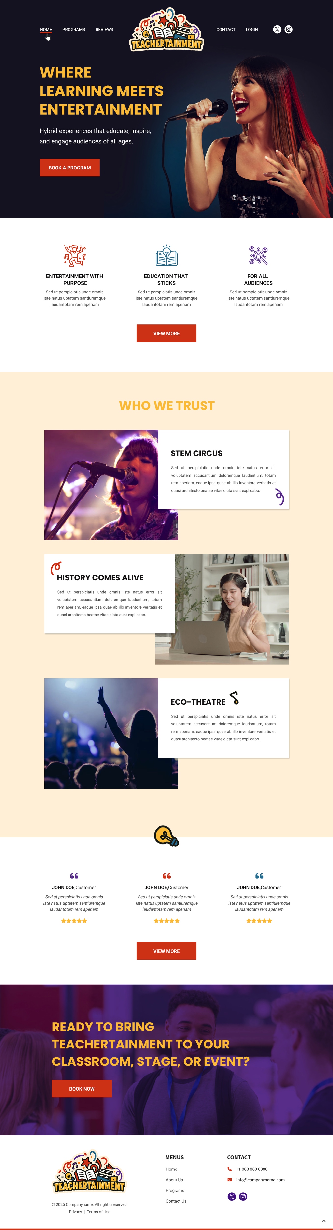 Web Design by pb for Teachertainment | Design #35886013