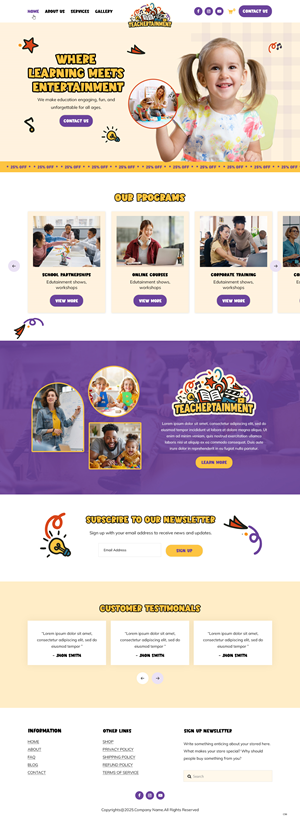 Diseño Web por pb para Teachertainment | Diseño: #35886020