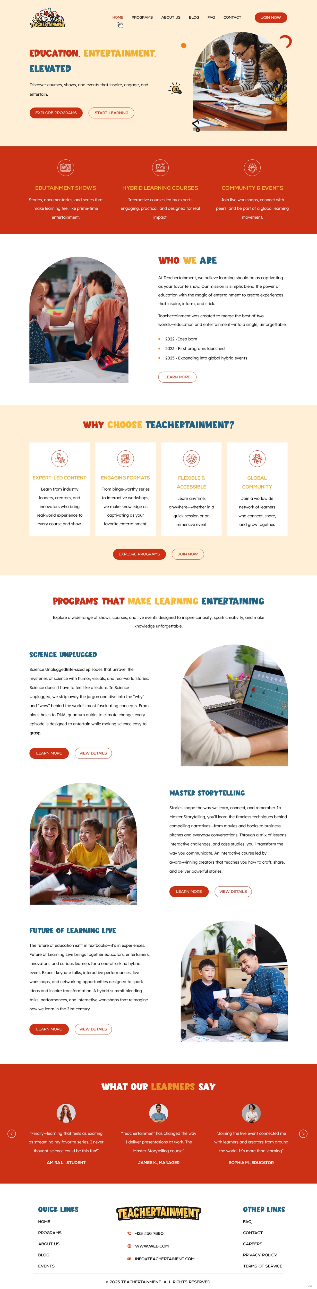 Web Design by pb for Teachertainment | Design #35886029