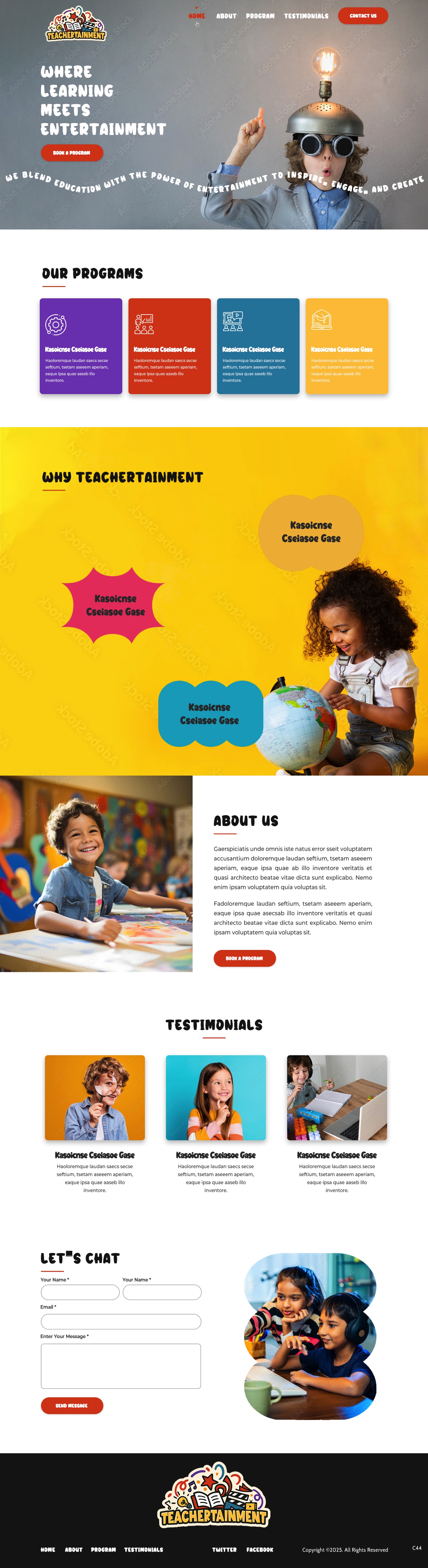 Diseño Web por pb para Teachertainment | Diseño #35892971