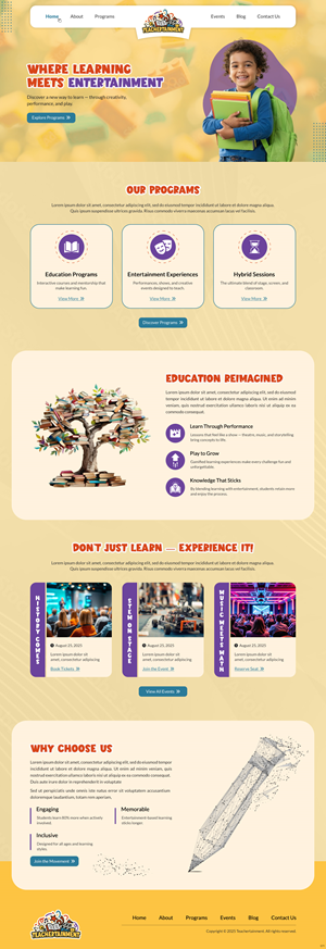 Diseño Web por pb para Teachertainment | Diseño: #35892977