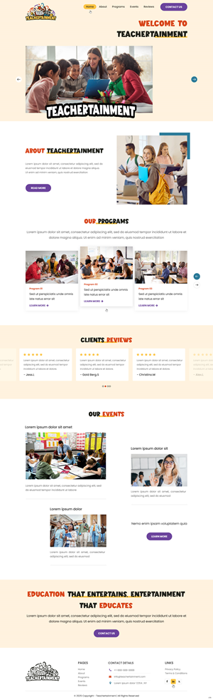 Diseño Web por pb para Teachertainment | Diseño: #35892980