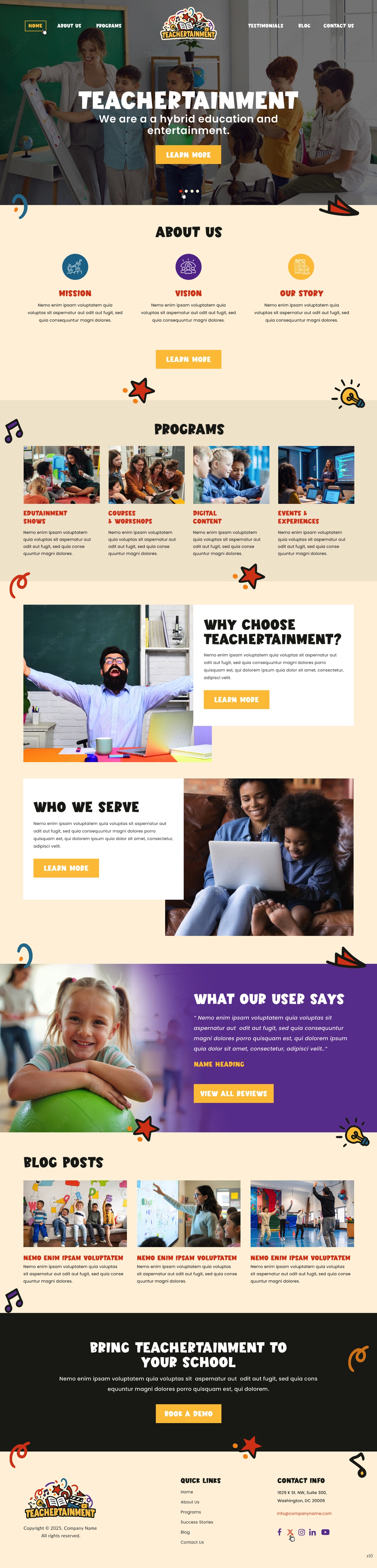 Web Design par pb pour Teachertainment | Design : #35892982
