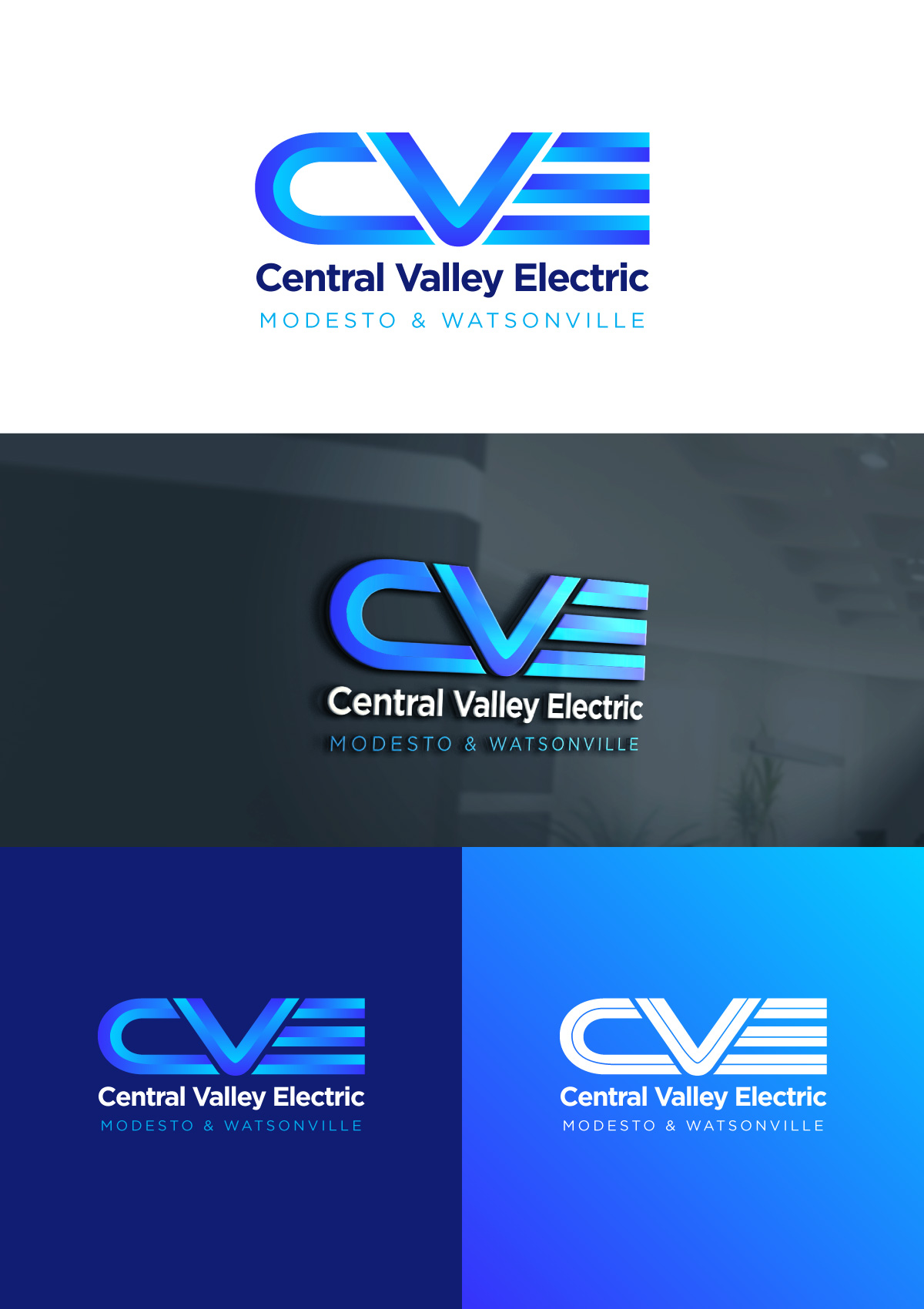 Logo Design by Sergio Coelho for Central Valley Electric, Inc. | Design #35880755