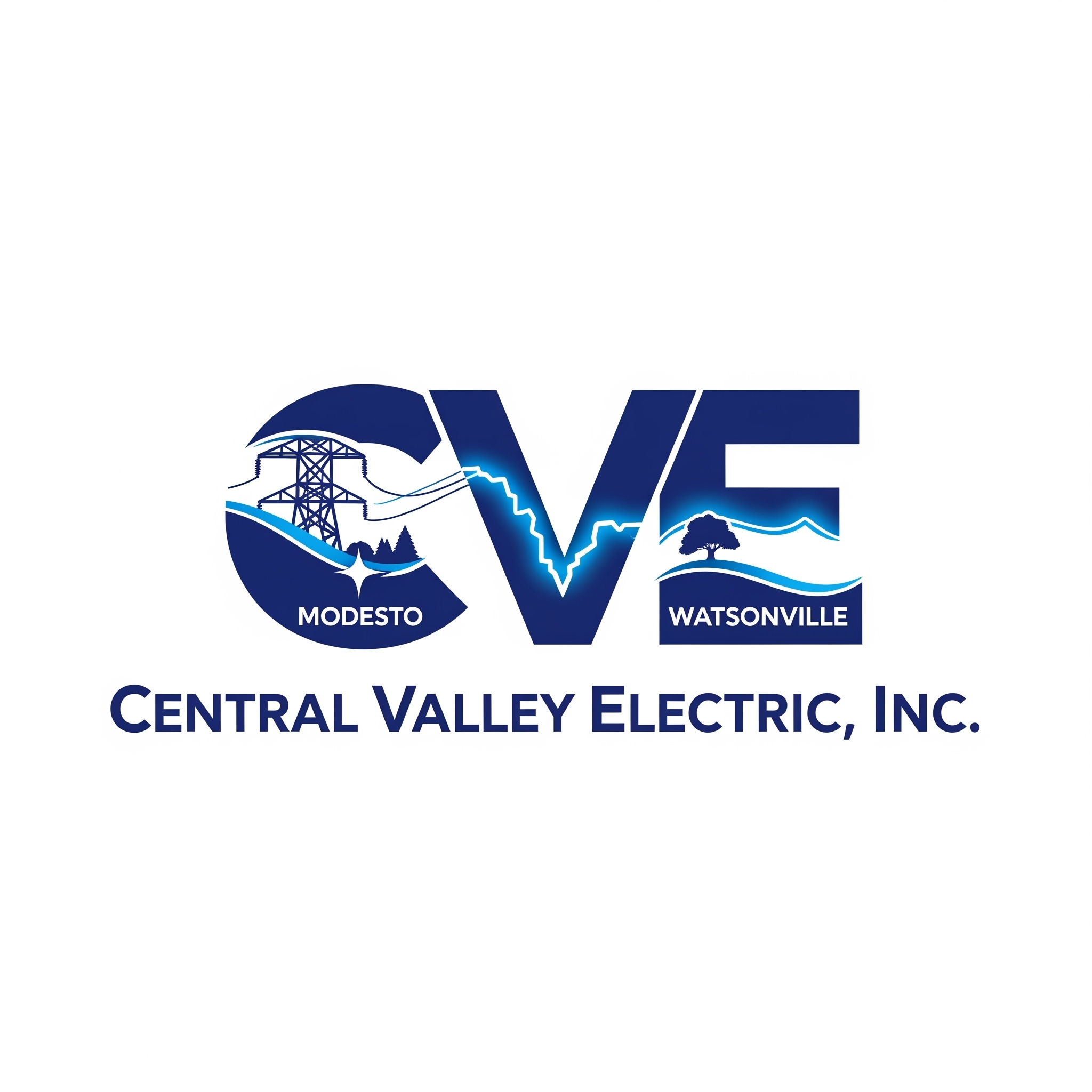 Logo Design by djavadesign for Central Valley Electric, Inc. | Design #35922698