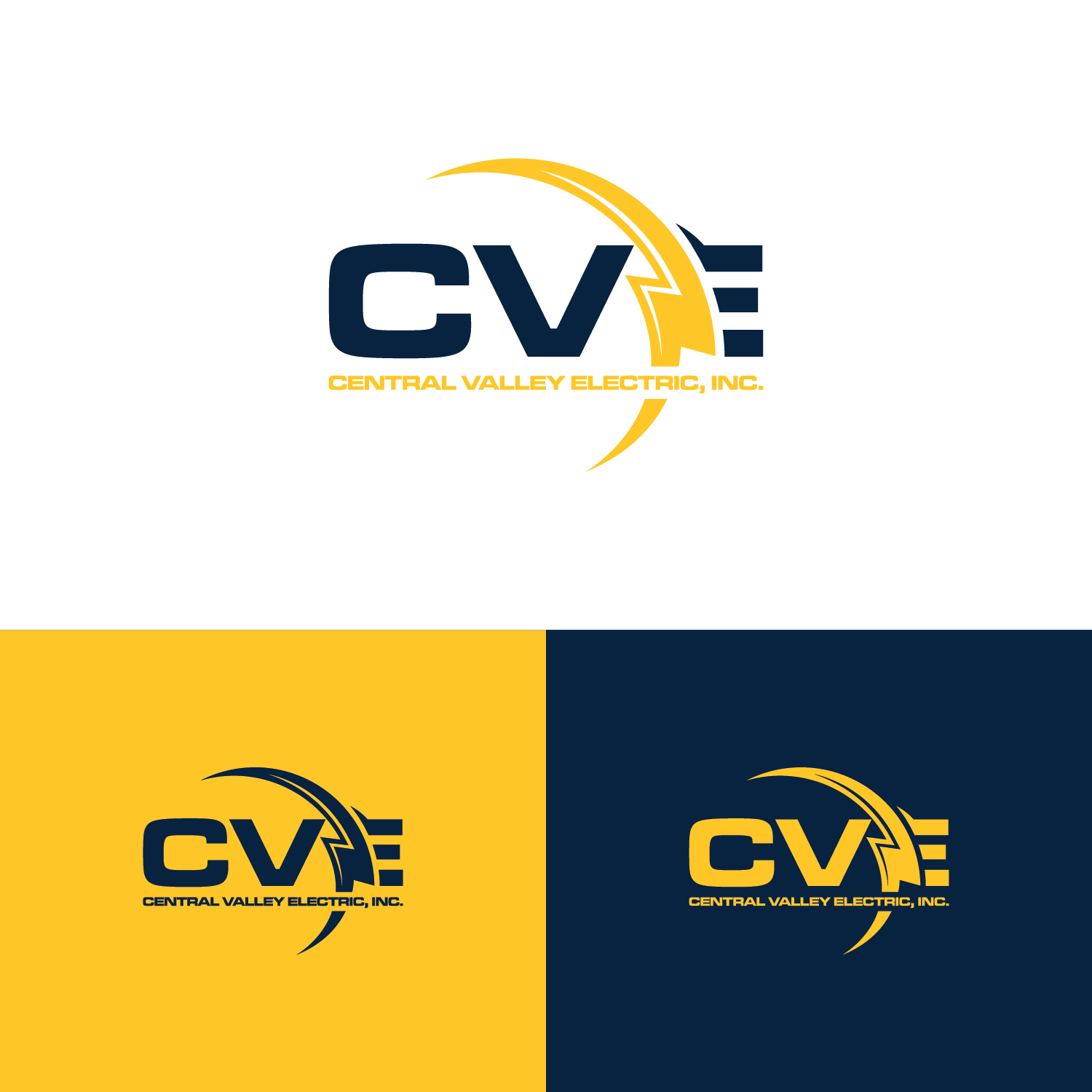 Logo Design by Maxo-Biz for Central Valley Electric, Inc. | Design #35905827