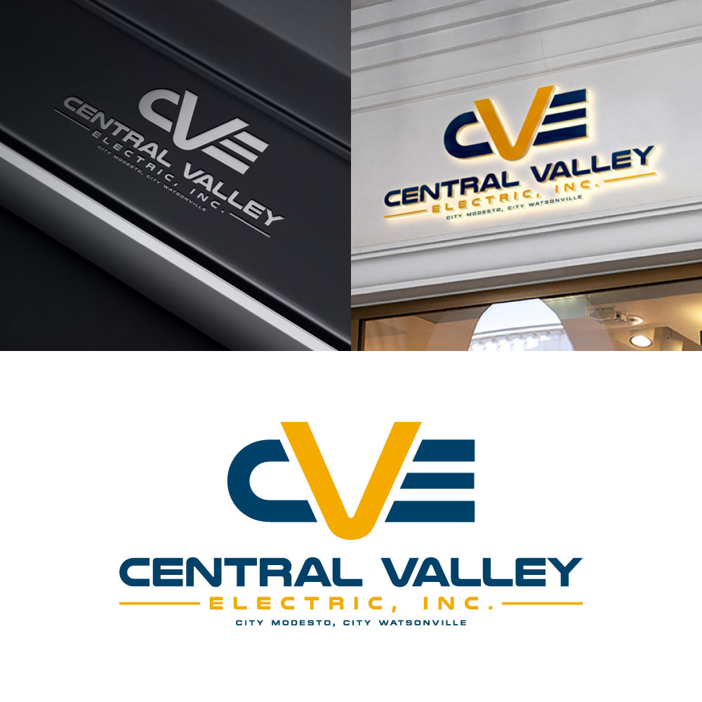 Logo Design by Znuj Esilas for Central Valley Electric, Inc. | Design #35918215