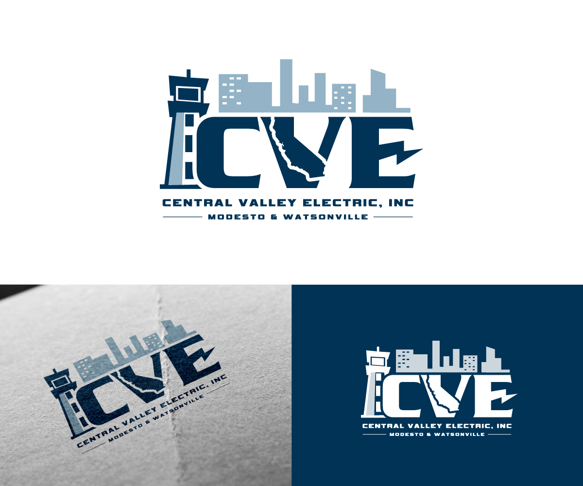 Logo Design by Ansh Design for Central Valley Electric, Inc. | Design #35884247
