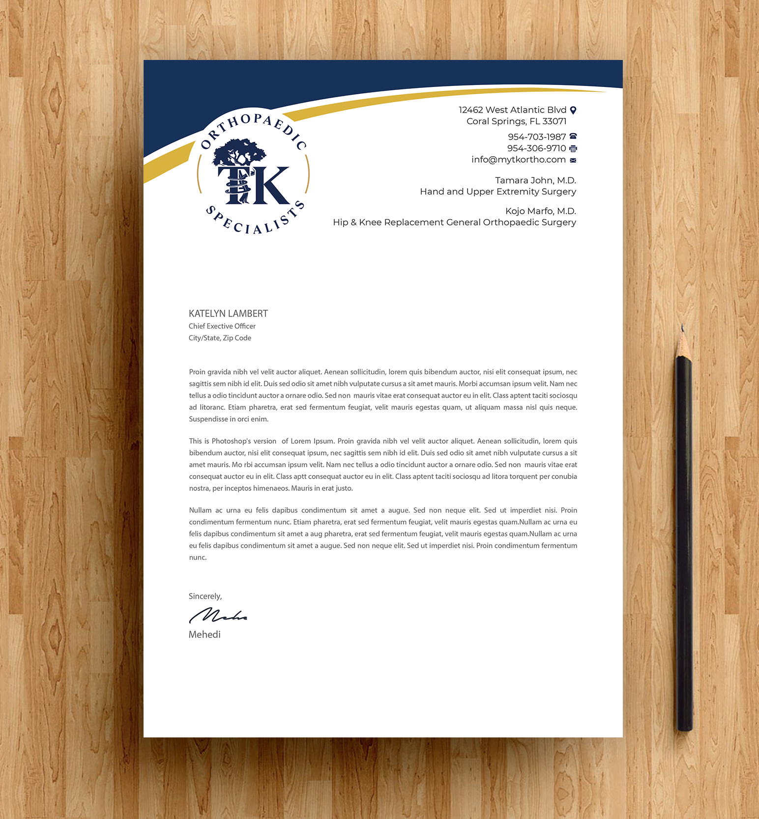 Letterhead Design by Expert Bappy for this project | Design #35900510
