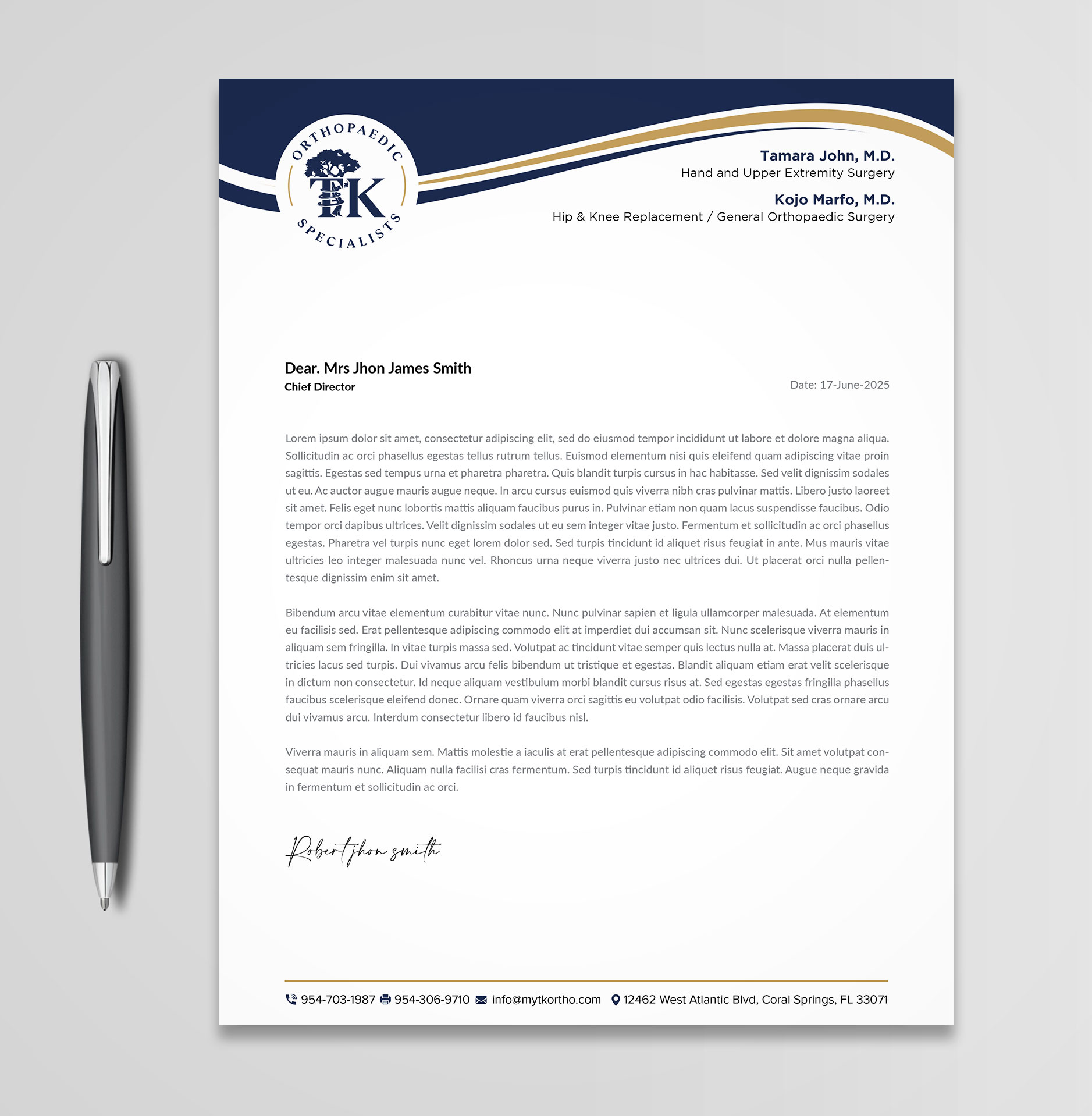 Letterhead Design by Sabbir_2025 for this project | Design #35912880